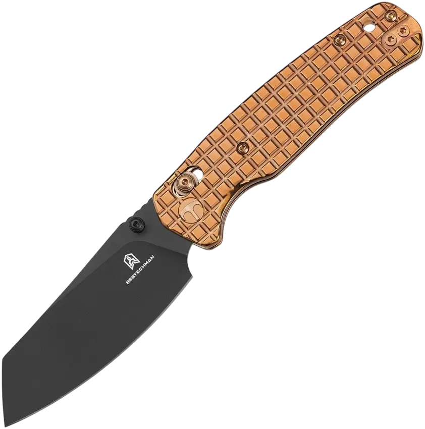 Bestech Cicada's Wing B-Lock Folding Knife - Bronze Frag Stainless