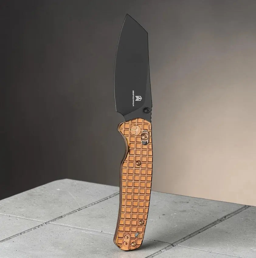 Bestech Cicada's Wing B-Lock Folding Knife - Bronze Frag Stainless