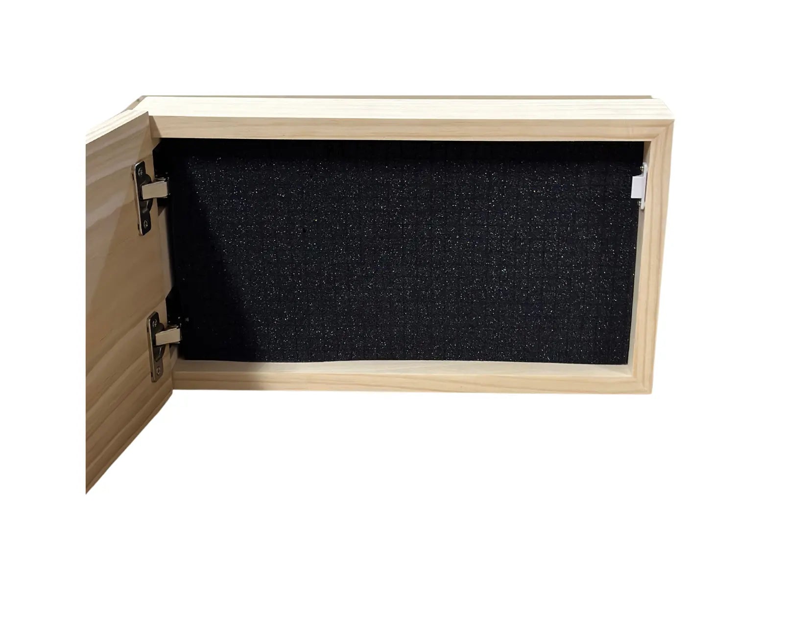 Opposite Inverted Flag (Black) Gun Safe - Wall Mounted Decorative Secure Gun Cabinet Bellewood Designs