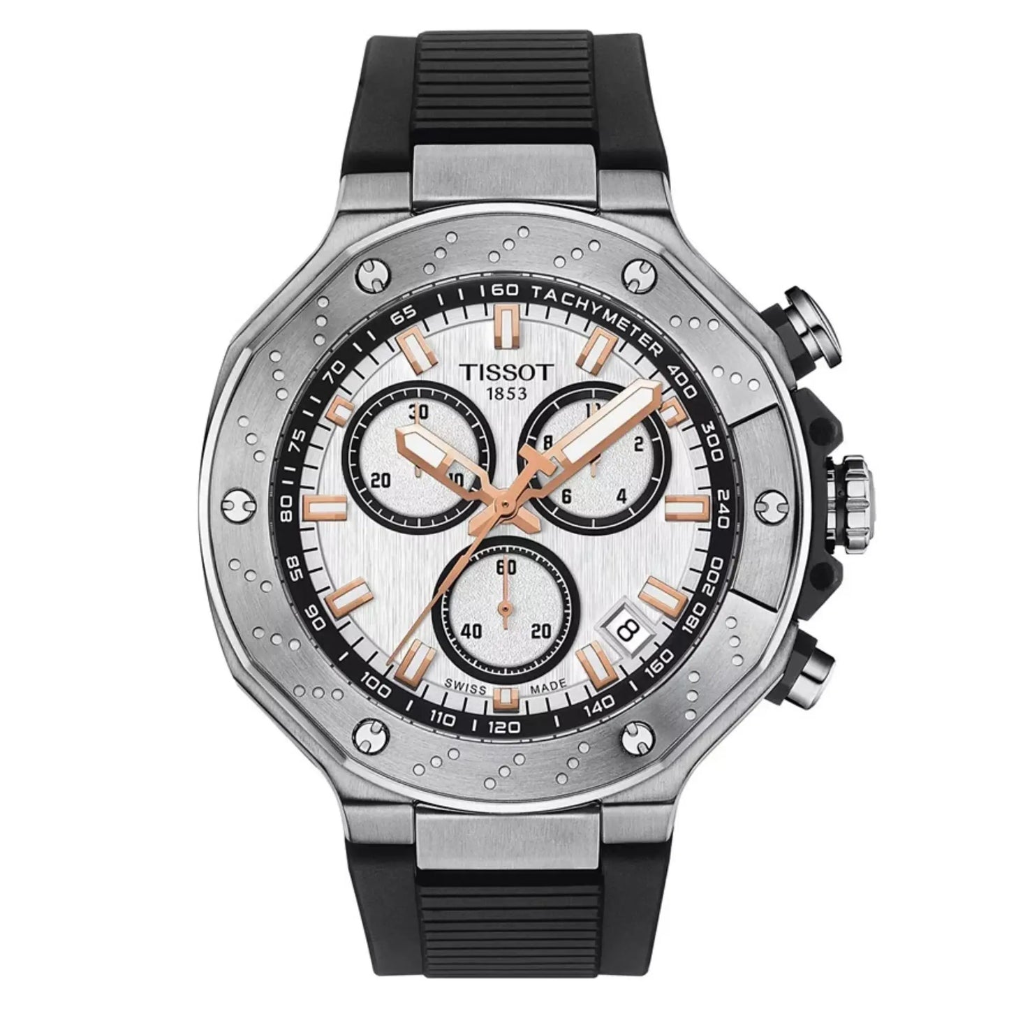 Tissot T-Race Chronograph Watch Swiss Men's 45mm Clip & Carry