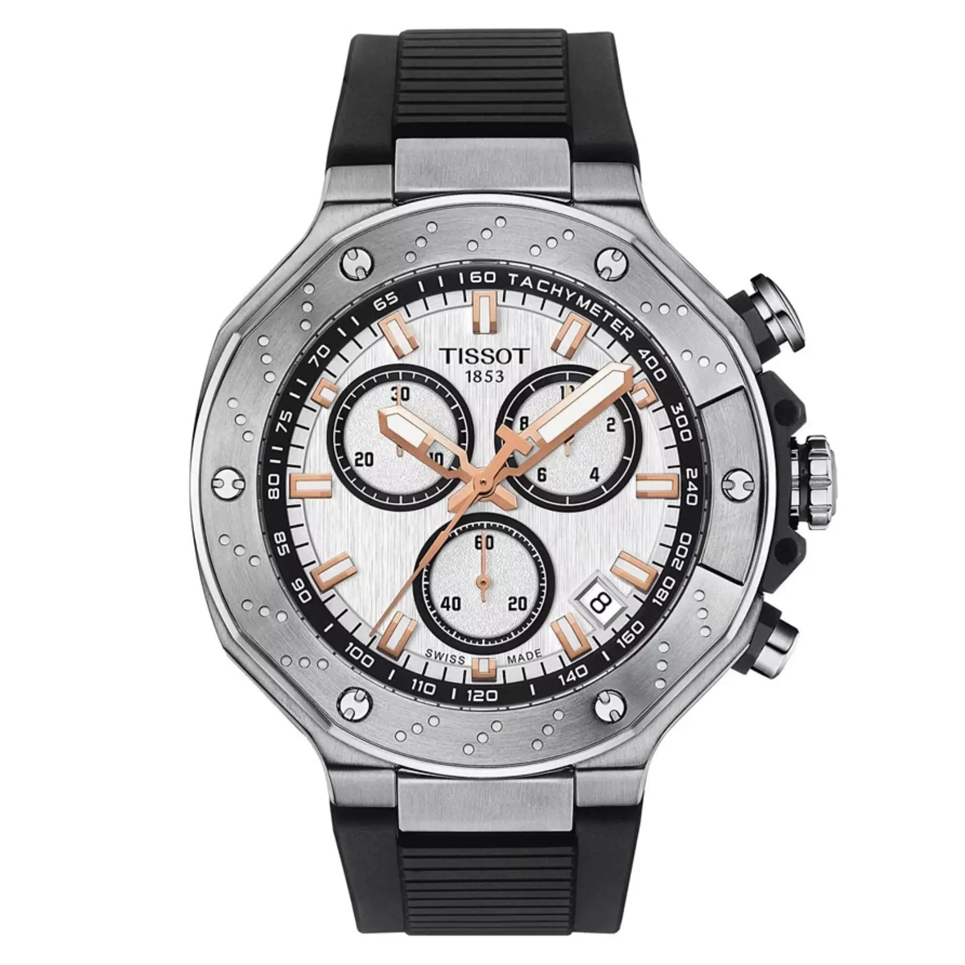 Tissot T-Race Chronograph Watch Swiss Men's 45mm Clip & Carry