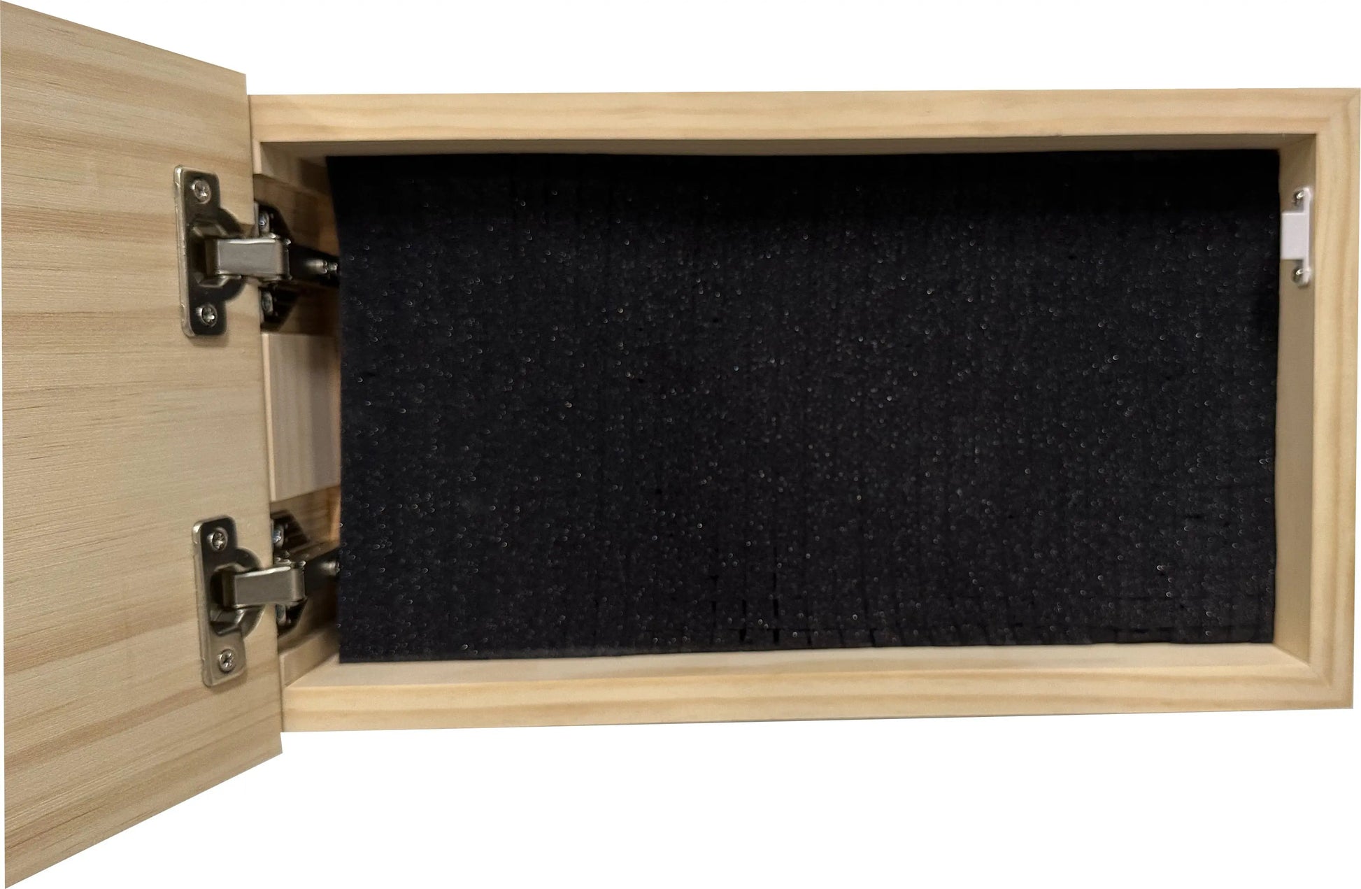 American Flag Decorative & Secure Wall-Mounted Gun Cabinet (Carbon Gray) Bellewood Designs
