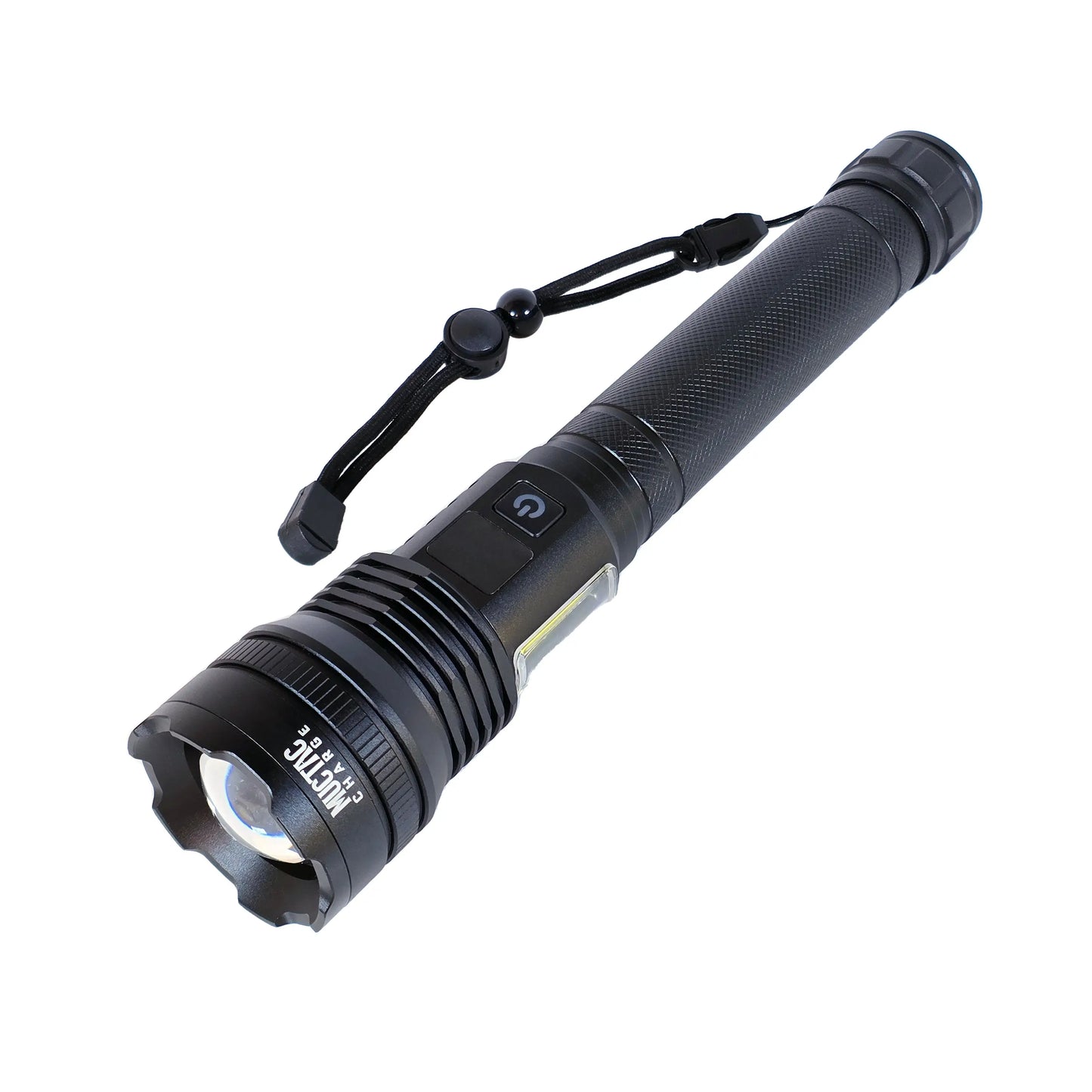 Muctac CHARGE Flashlight, 5000+ LMS, Zoomable, LED, USB, IP65, Aluminum Alloy MUCITUP