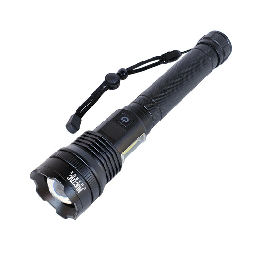 Muctac CHARGE Flashlight, 5000+ LMS, Zoomable, LED, USB, IP65, Aluminum Alloy MUCITUP