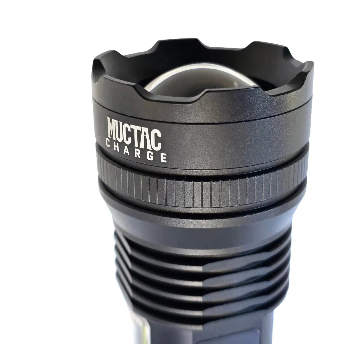 Muctac CHARGE Flashlight, 5000+ LMS, Zoomable, LED, USB, IP65, Aluminum Alloy MUCITUP