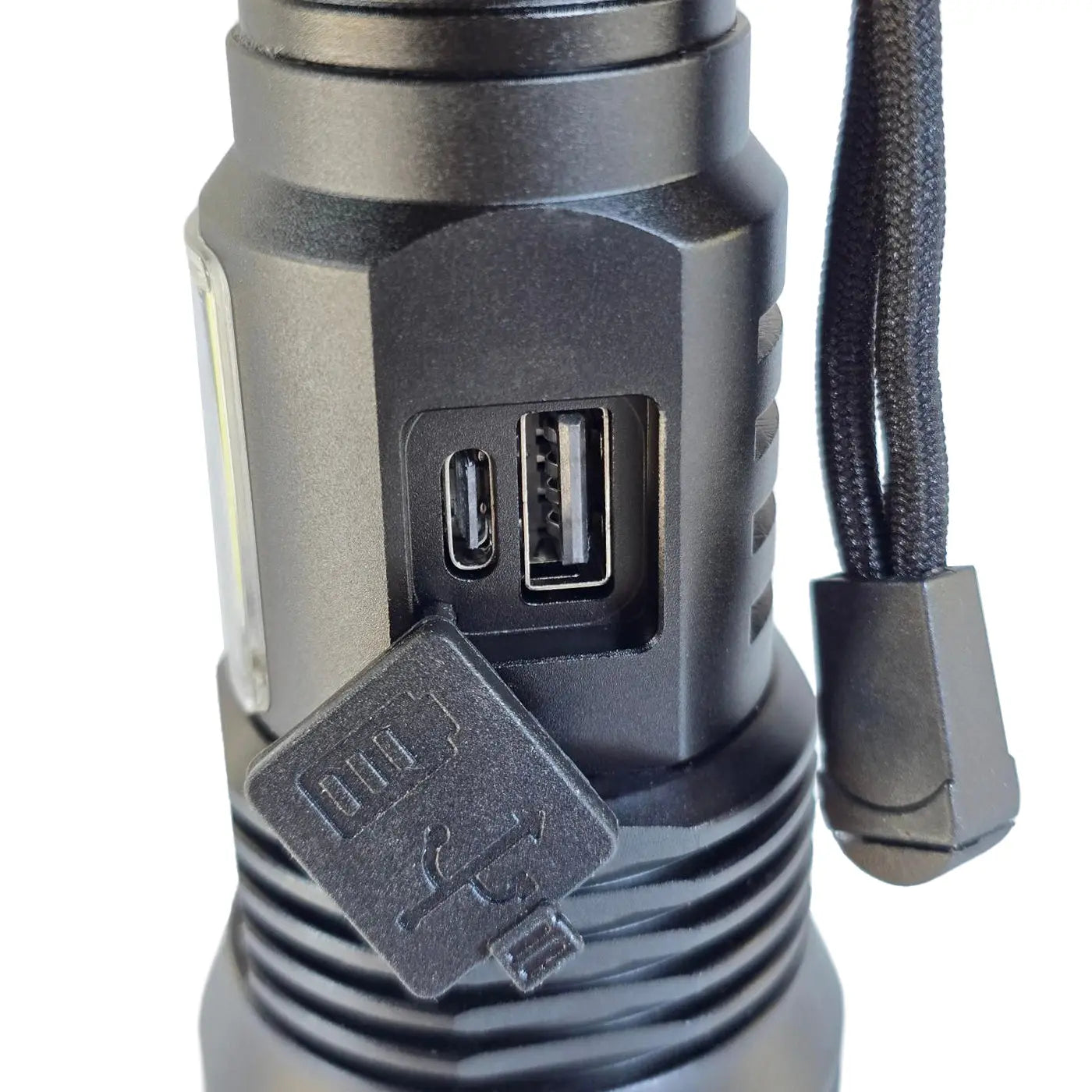 Muctac CHARGE Flashlight, 5000+ LMS, Zoomable, LED, USB, IP65, Aluminum Alloy MUCITUP