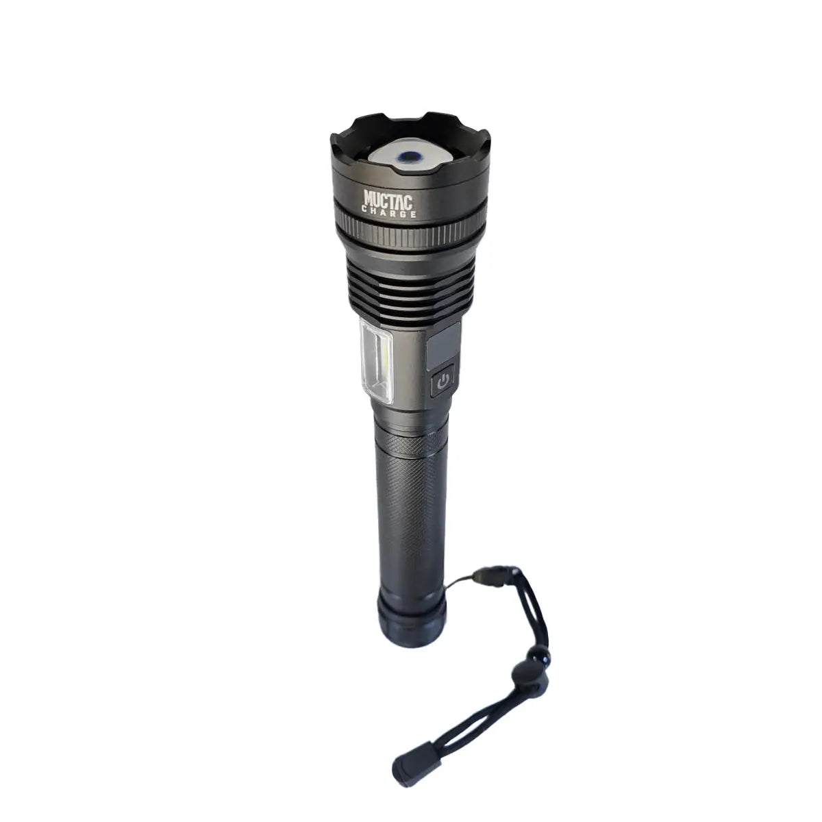 Muctac CHARGE Flashlight, 5000+ LMS, Zoomable, LED, USB, IP65, Aluminum Alloy MUCITUP