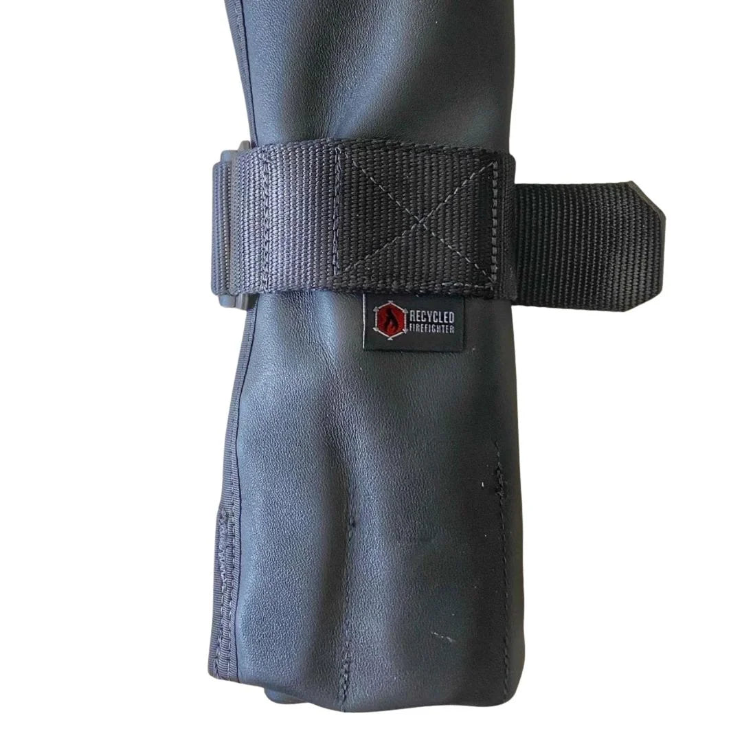 Recycled Firefighter Combat Leather Tool Roll