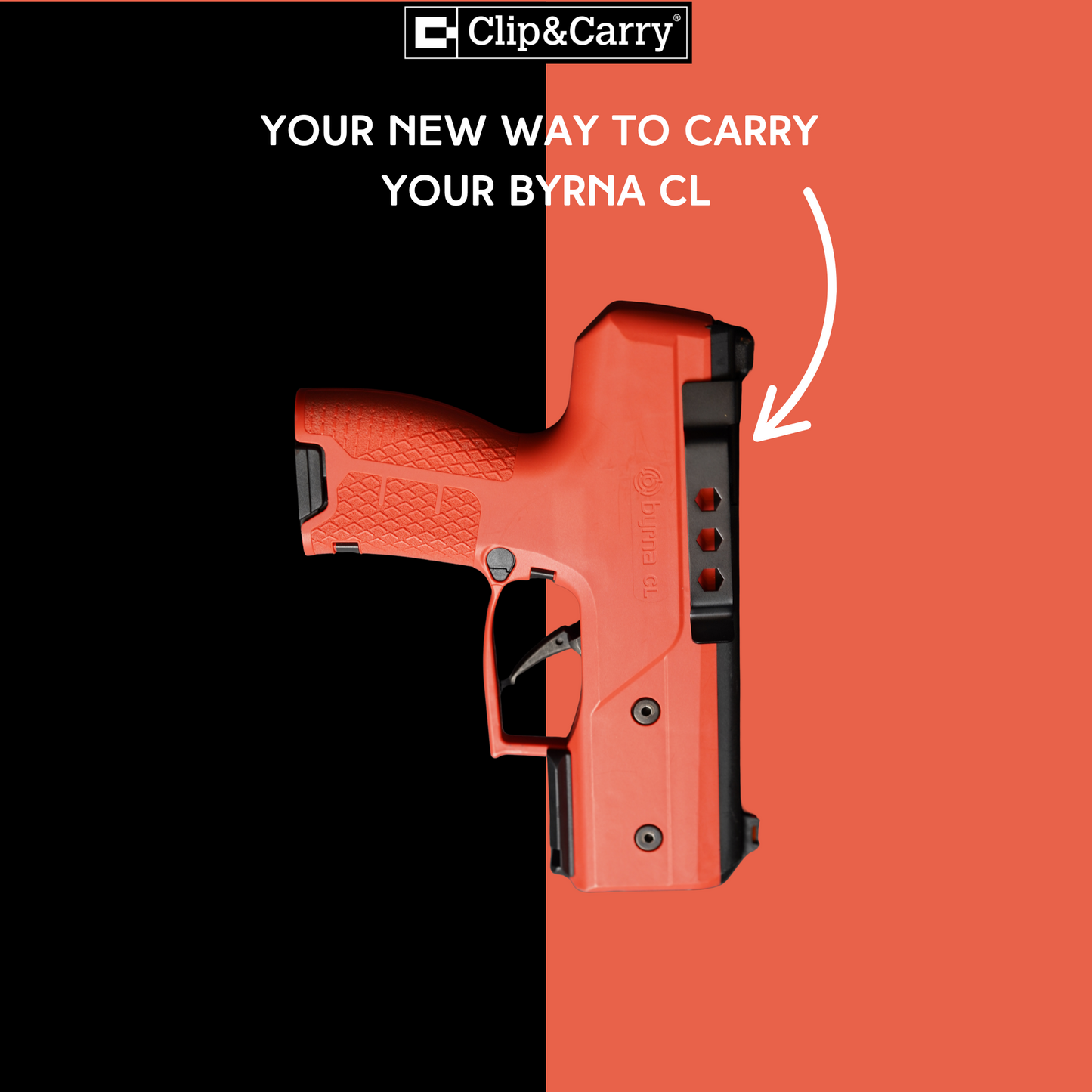 CL-Qlip Stainless Steel IWB Clip for Byrna CL
