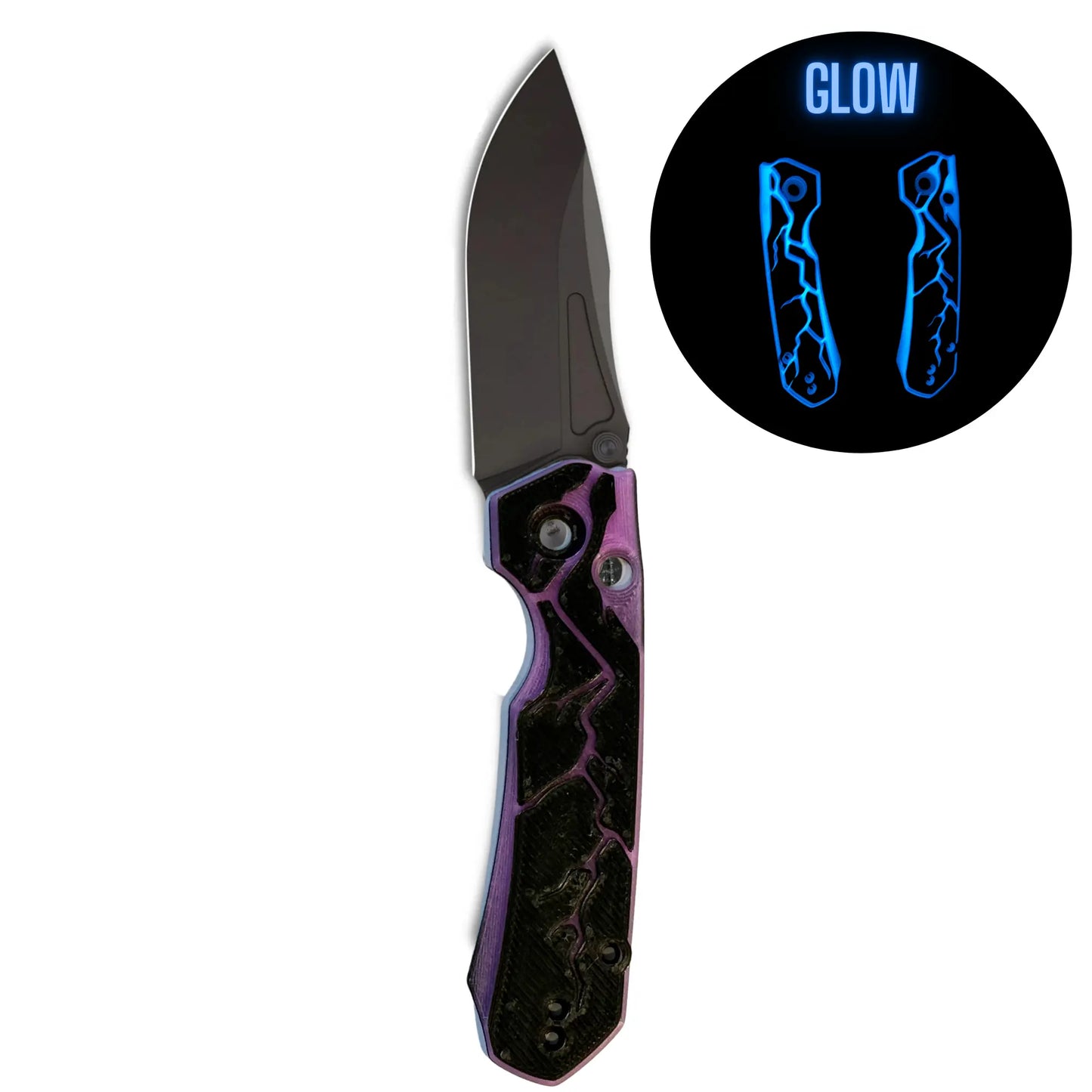 Purple Lightning Glow Scales for the Remette Rhino Clip & Carry