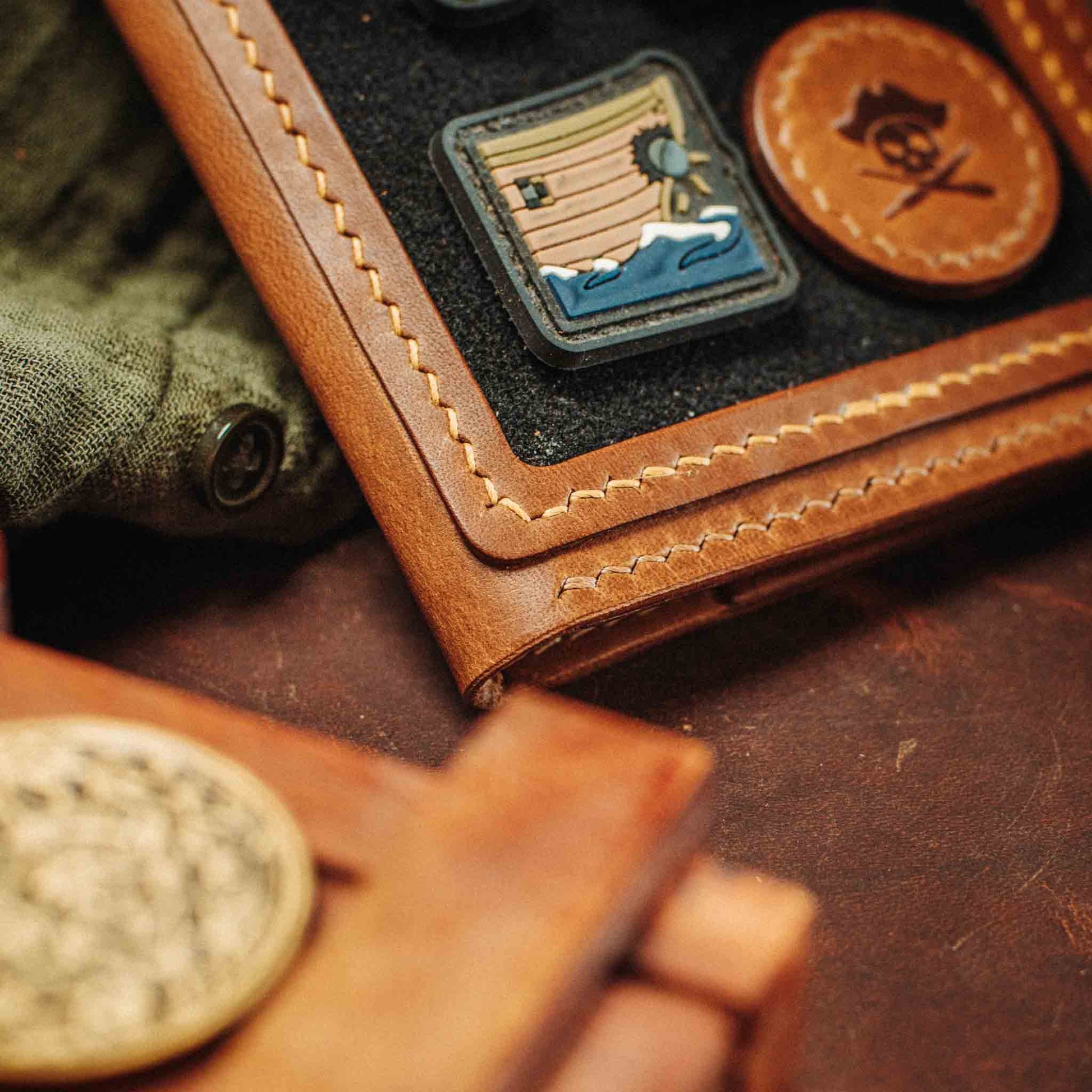 Quartermaster v2 – Leather Passport Wallet with Velcro | Pirate Goods Pirate Goods