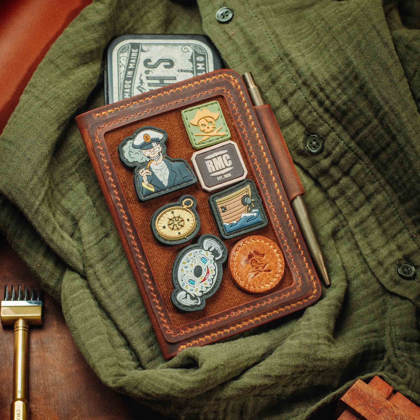 Quartermaster v2 – Leather Passport Wallet with Velcro | Pirate Goods Pirate Goods