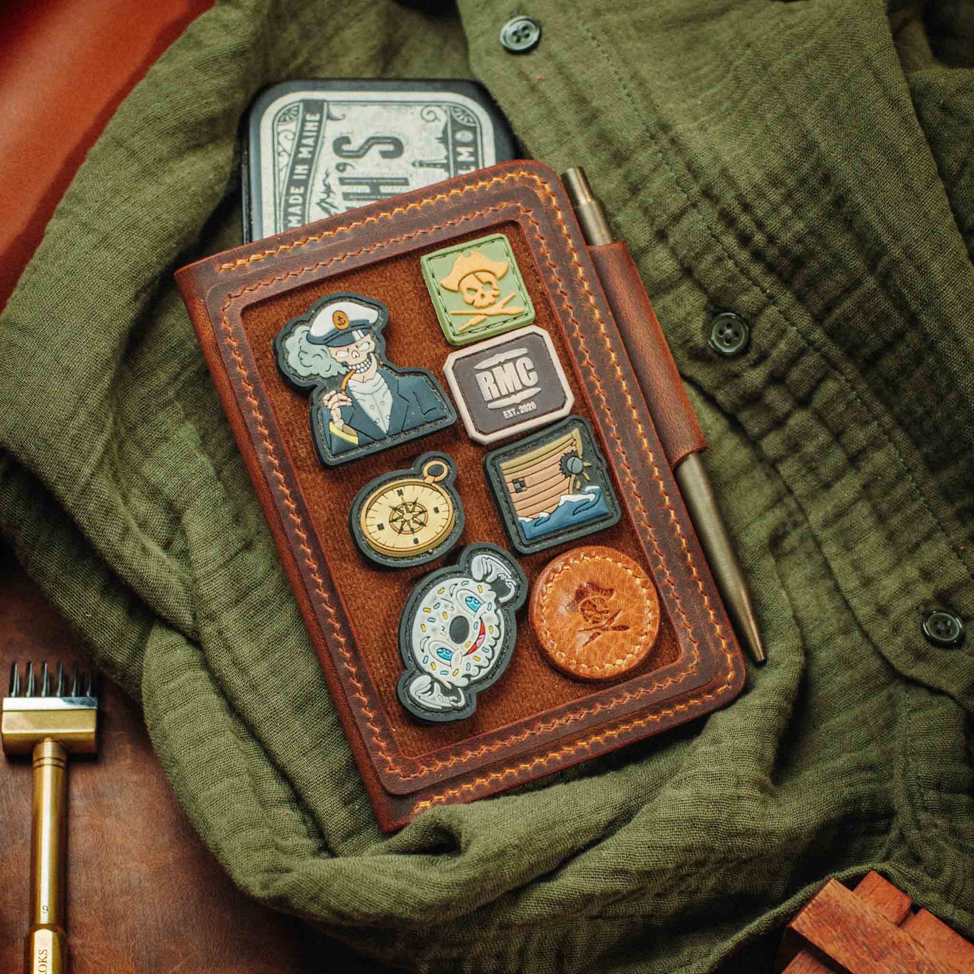 Quartermaster v2 – Leather Passport Wallet with Velcro | Pirate Goods Pirate Goods