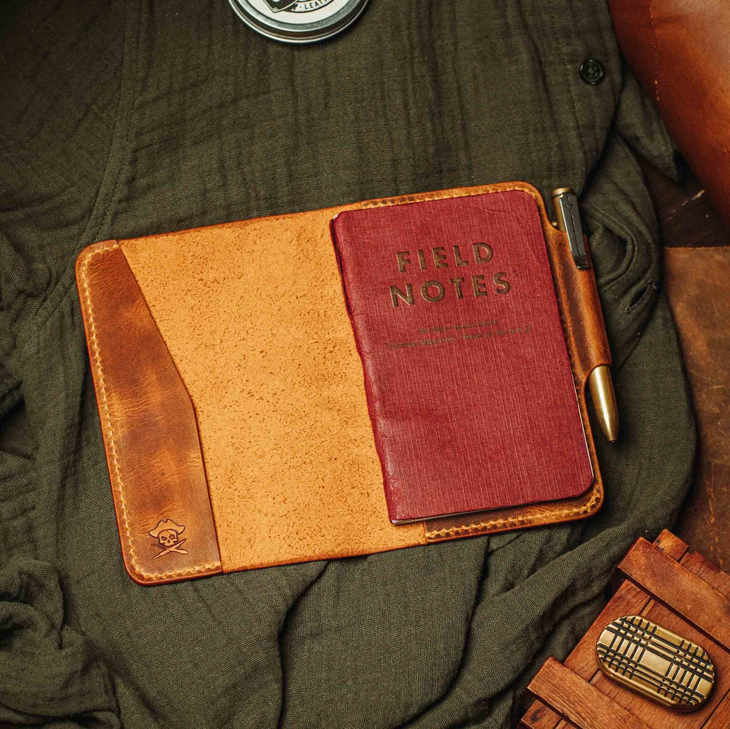 Pirate Goods Navigator - Leather Field Notes Cover Pirate Goods