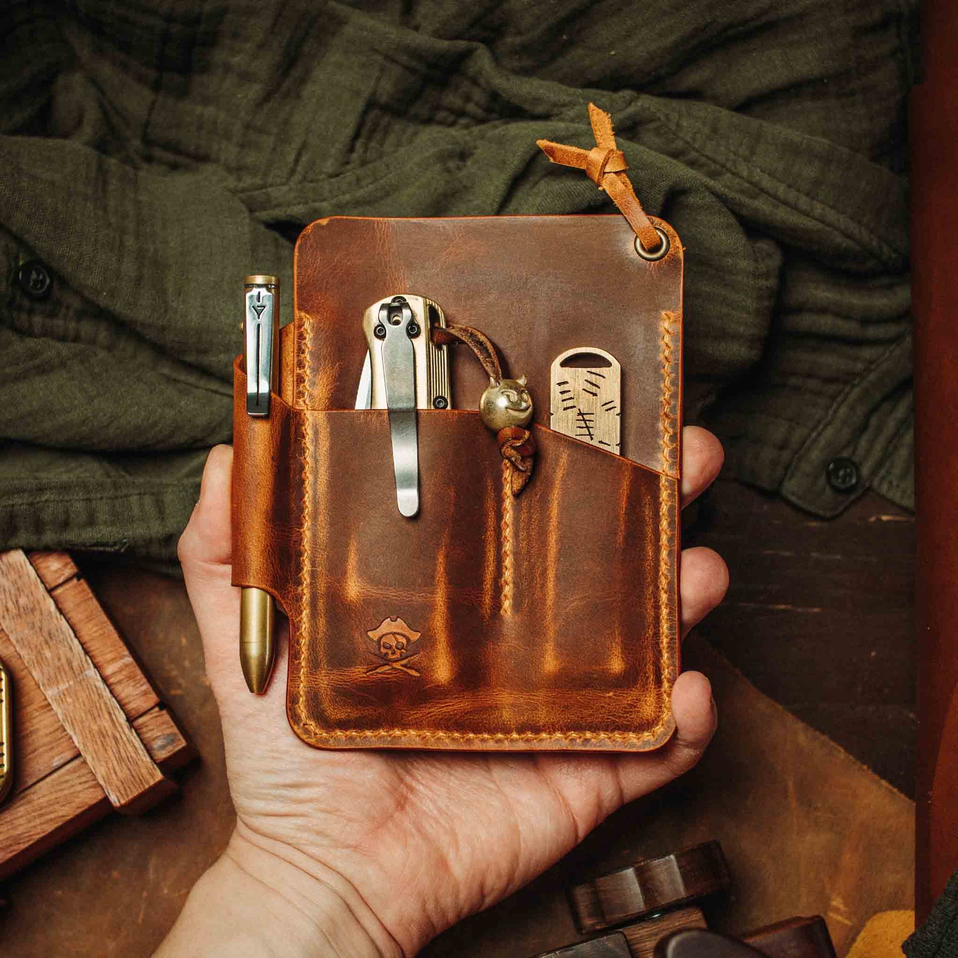 Pirate Goods First Mate Fatty – Large Leather EDC Organizer Pirate Goods