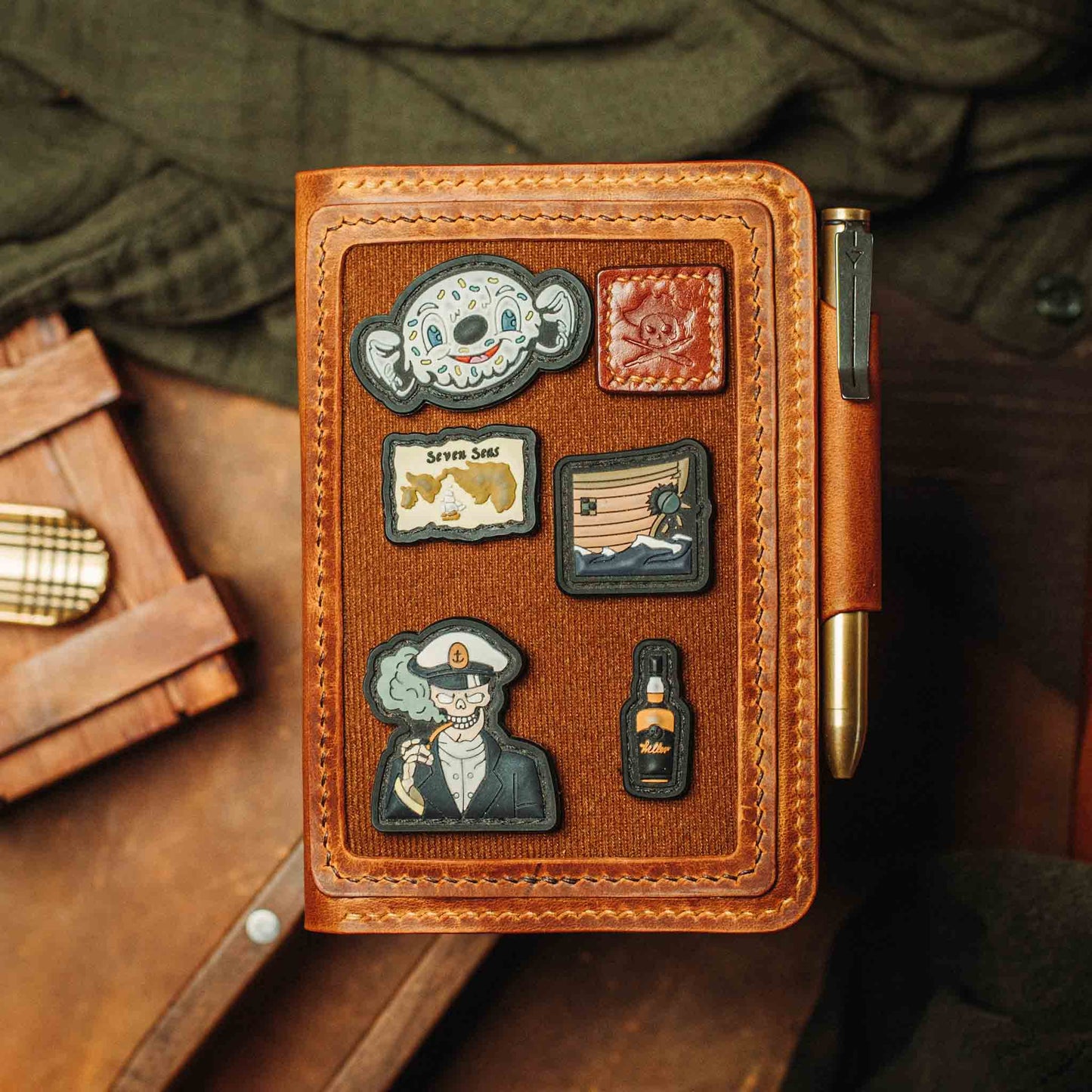 Quartermaster v2 – Leather Passport Wallet with Velcro | Pirate Goods Pirate Goods