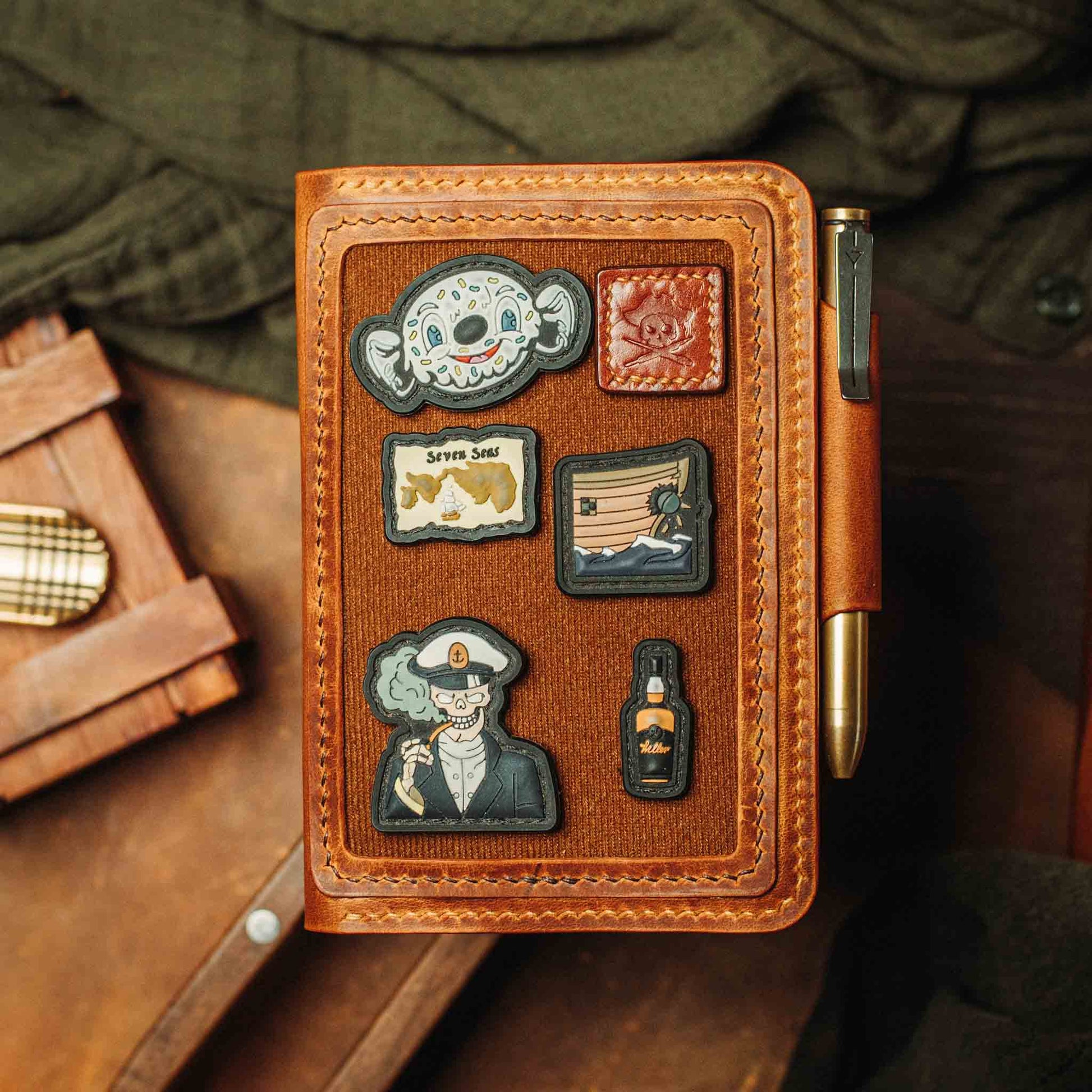 Quartermaster v2 – Leather Passport Wallet with Velcro | Pirate Goods Pirate Goods