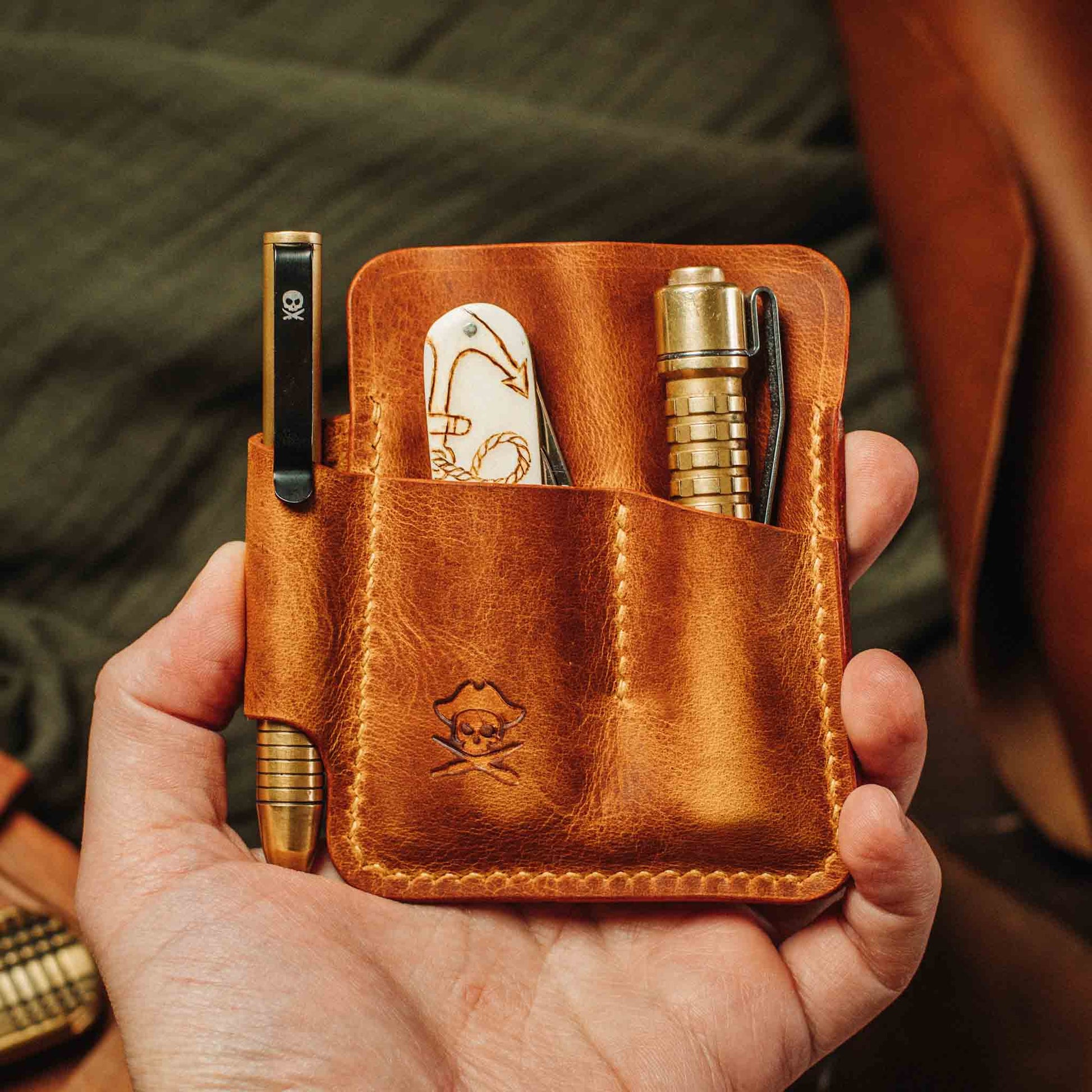 Pirate Goods First Mate Pocket Organizer – Leather EDC Pocket Organizer Pirate Goods