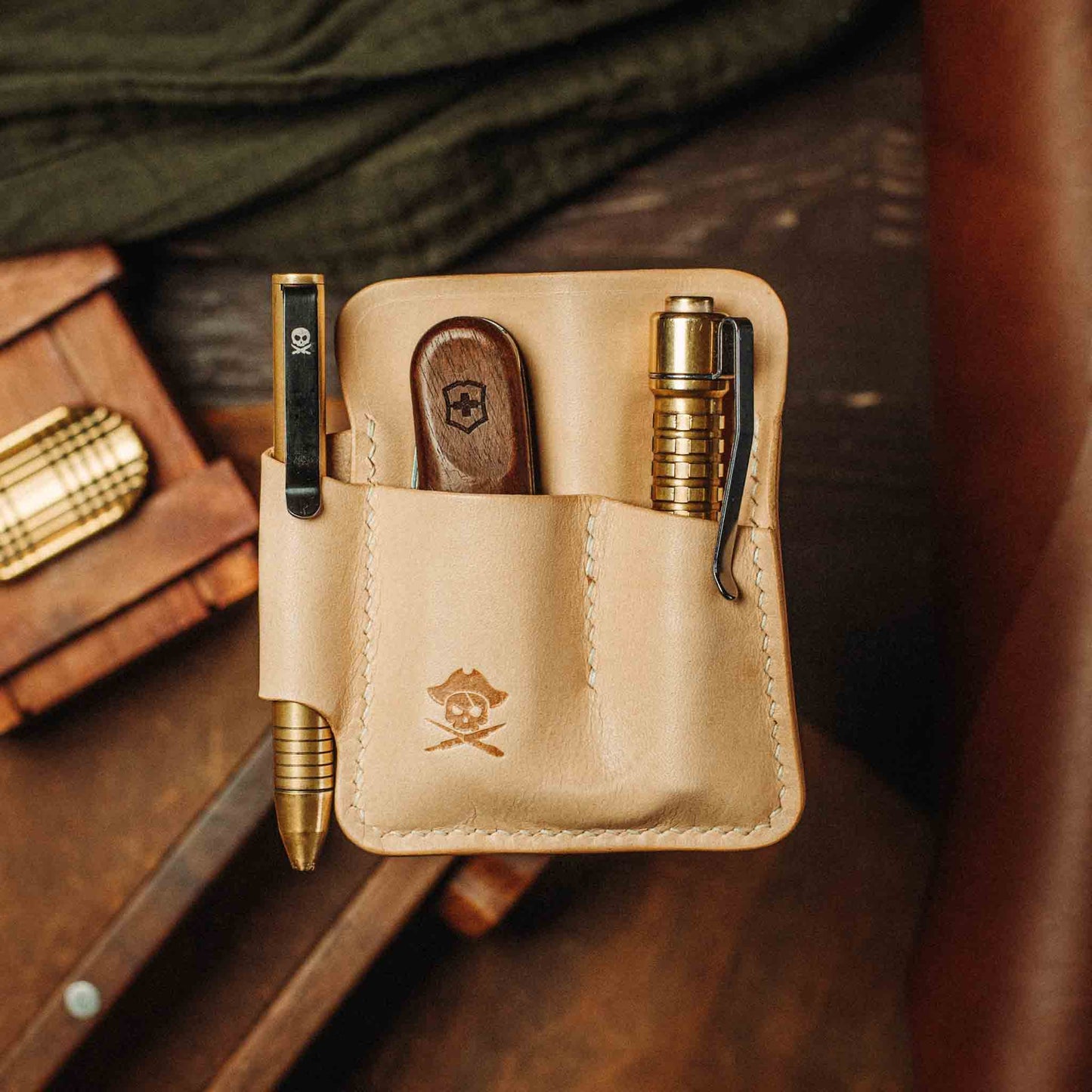 Pirate Goods First Mate Pocket Organizer – Leather EDC Pocket Organizer Pirate Goods
