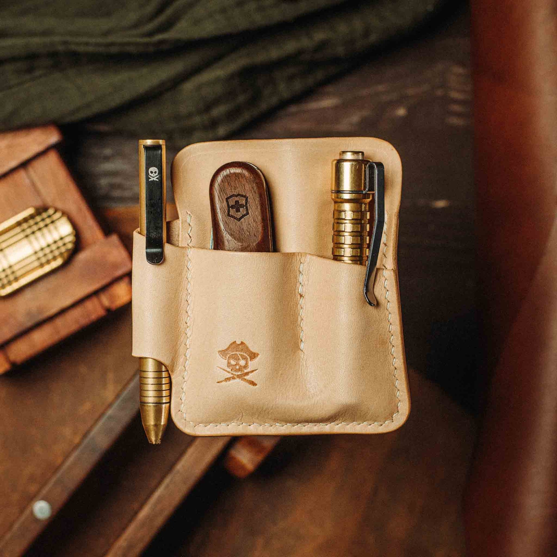 Pirate Goods First Mate Pocket Organizer – Leather EDC Pocket Organizer Pirate Goods