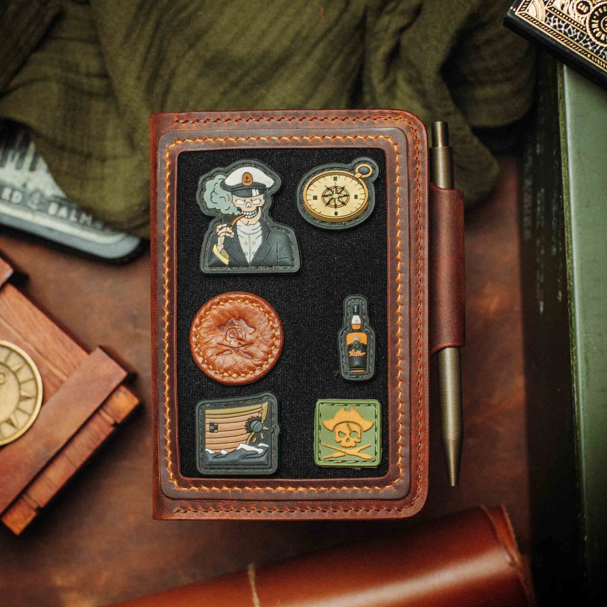 Quartermaster v2 – Leather Passport Wallet with Velcro | Pirate Goods Pirate Goods