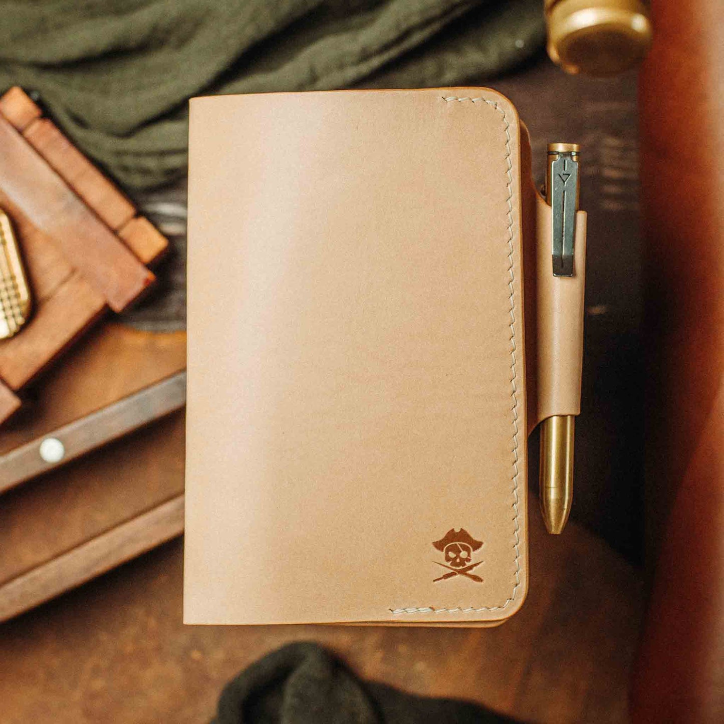 Pirate Goods Navigator - Leather Field Notes Cover Pirate Goods