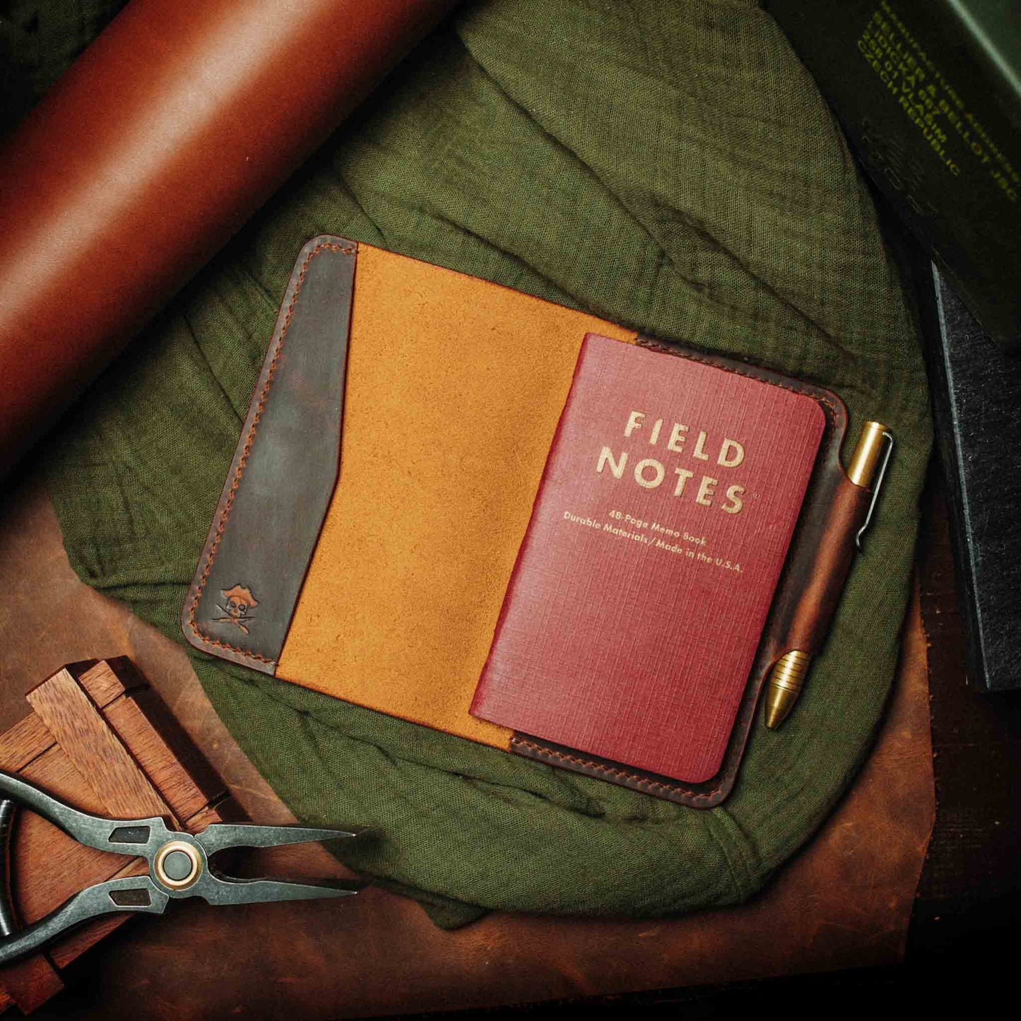 Pirate Goods Navigator - Leather Field Notes Cover Pirate Goods