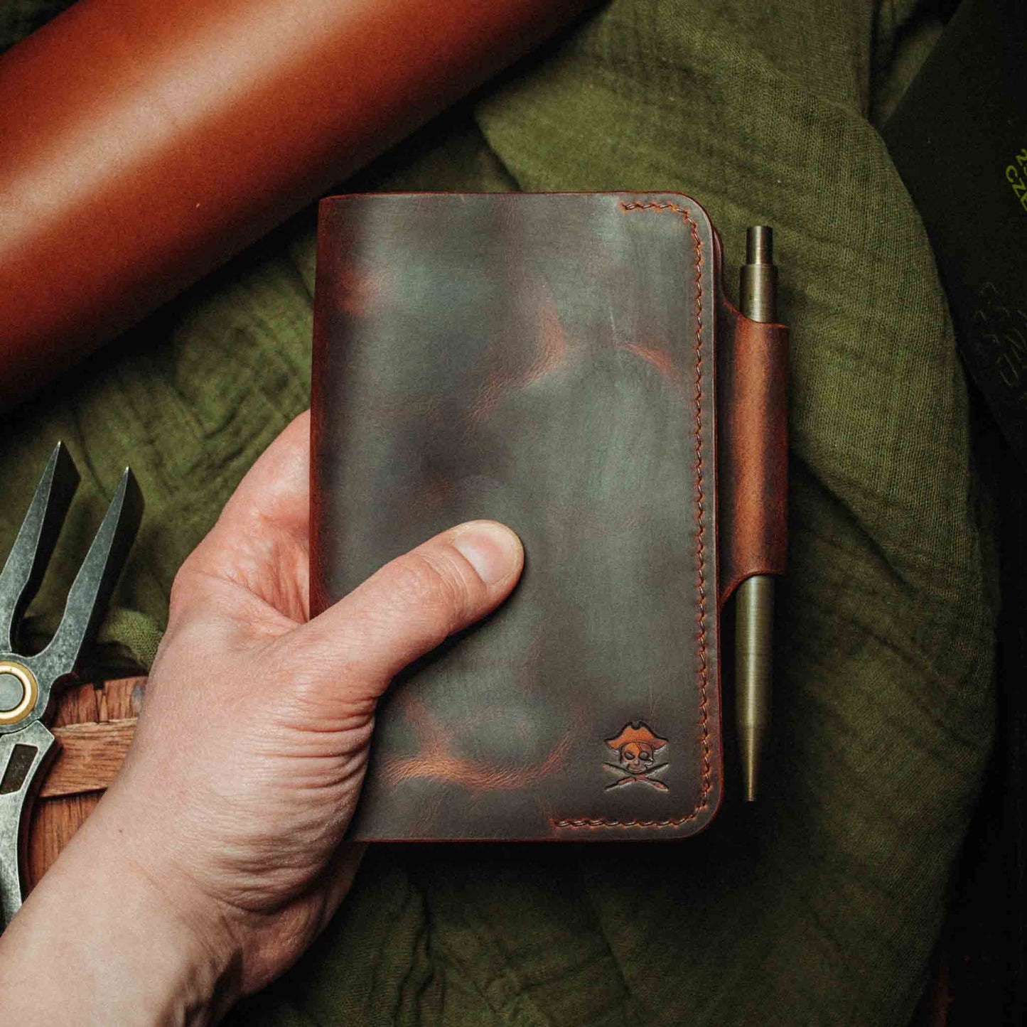 Pirate Goods Navigator - Leather Field Notes Cover Pirate Goods