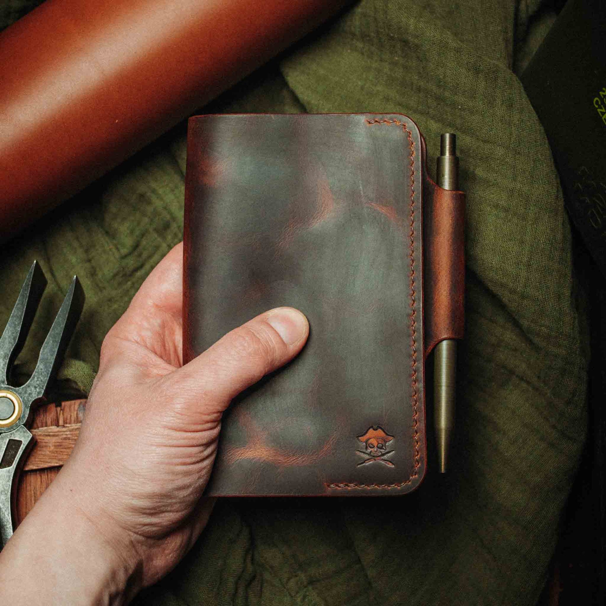 Pirate Goods Navigator - Leather Field Notes Cover Pirate Goods