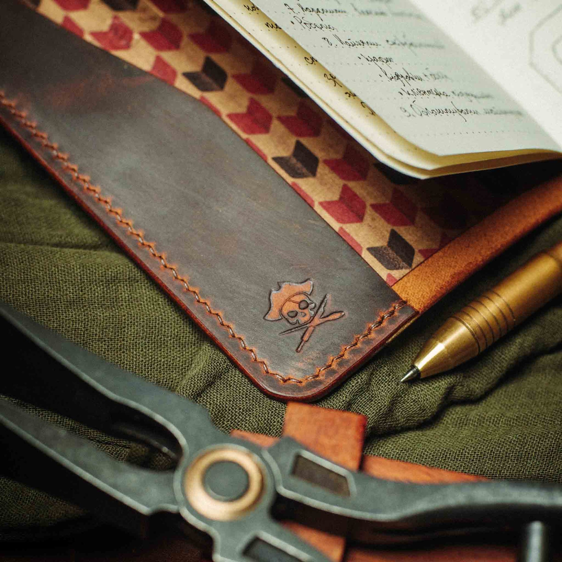 Pirate Goods Navigator - Leather Field Notes Cover Pirate Goods