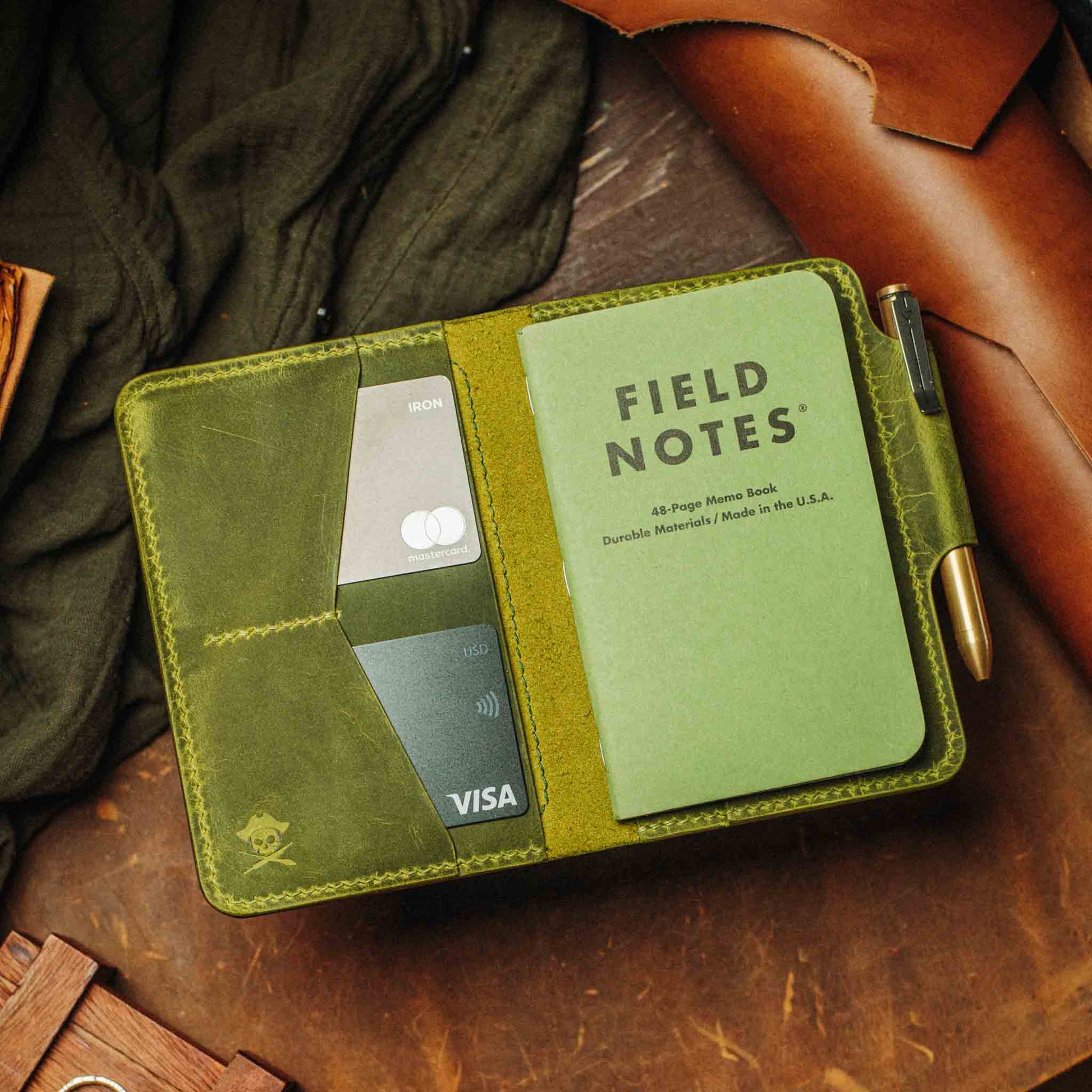 Quartermaster v2 – Leather Passport Wallet with Velcro | Pirate Goods Pirate Goods