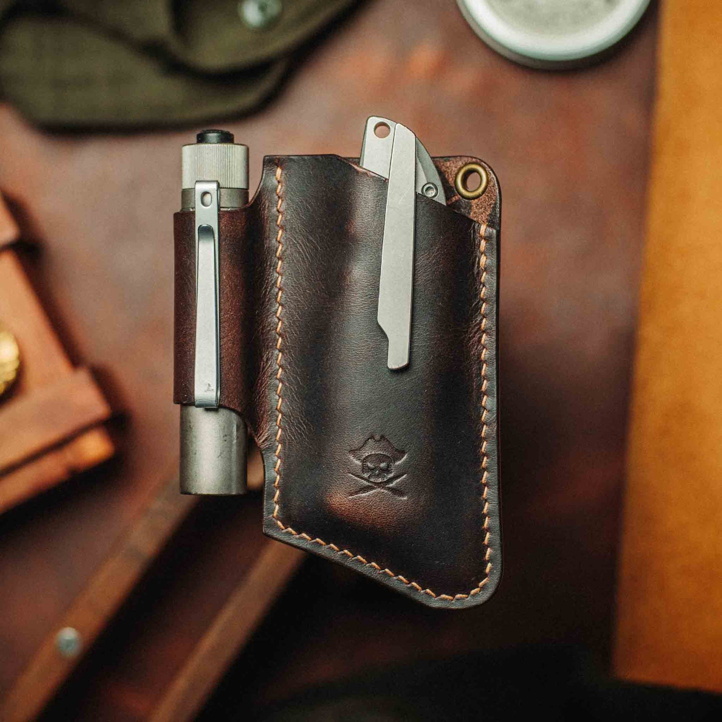 Pirate Goods Sailor v3 – Leather EDC Knife Sleeve Pirate Goods