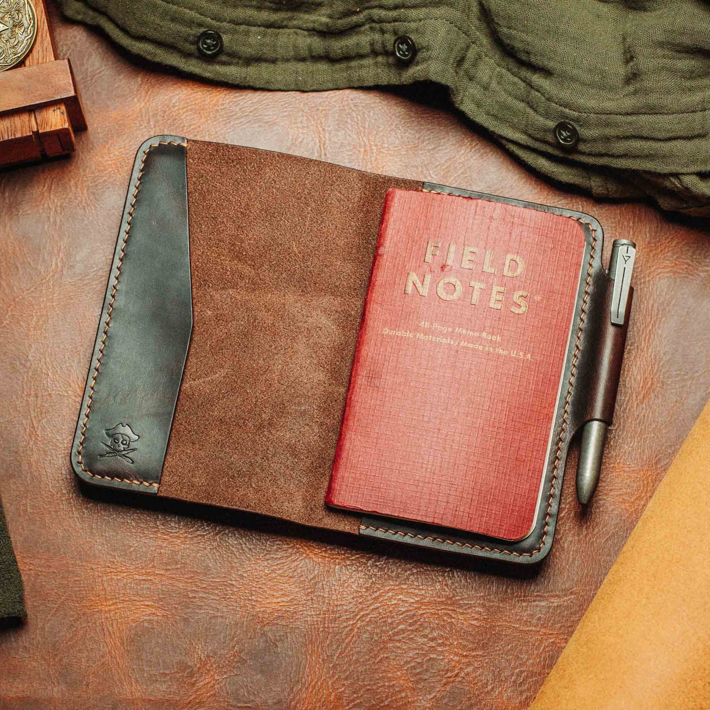 Pirate Goods Navigator - Leather Field Notes Cover Pirate Goods