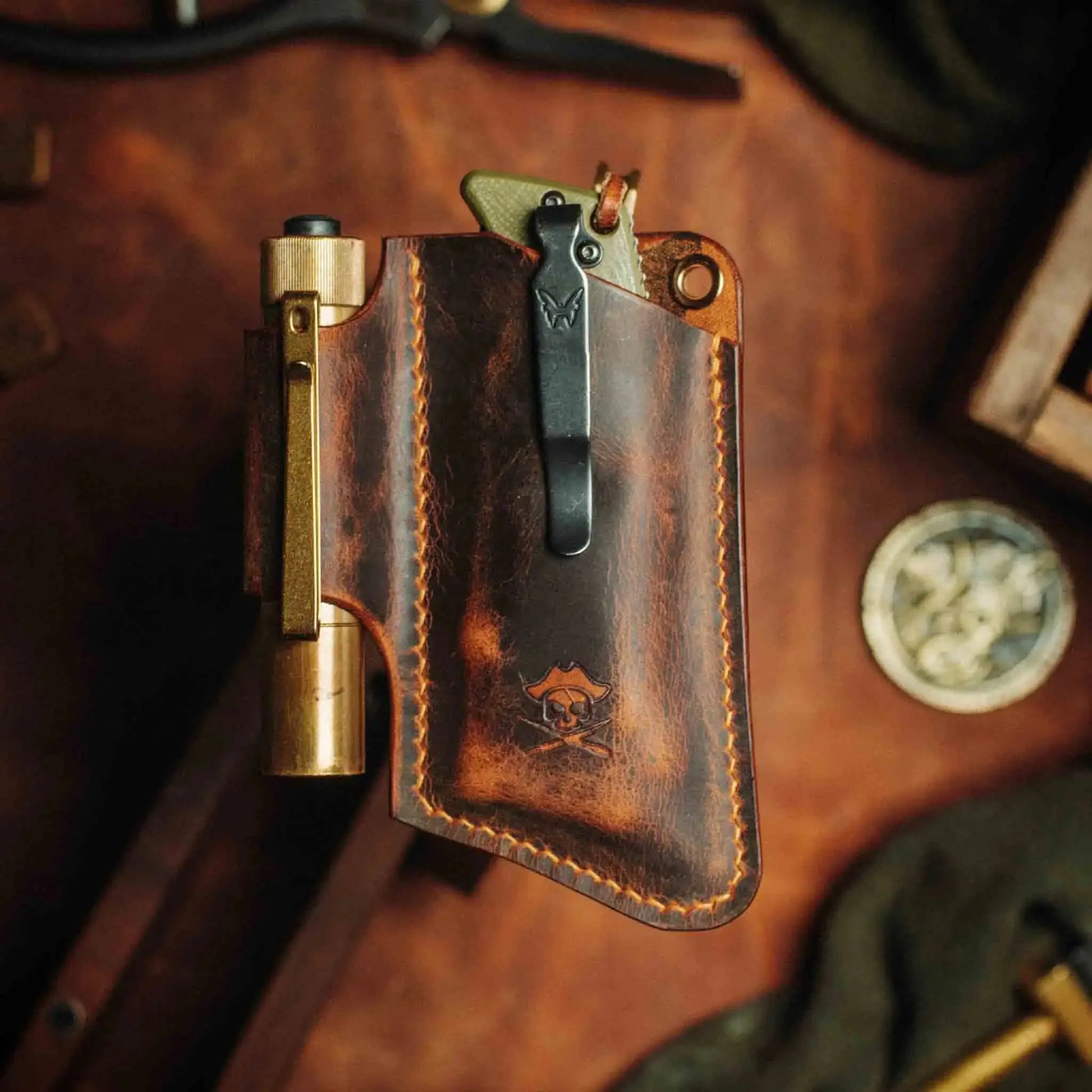 Pirate Goods Sailor v3 – Leather EDC Knife Sleeve Pirate Goods