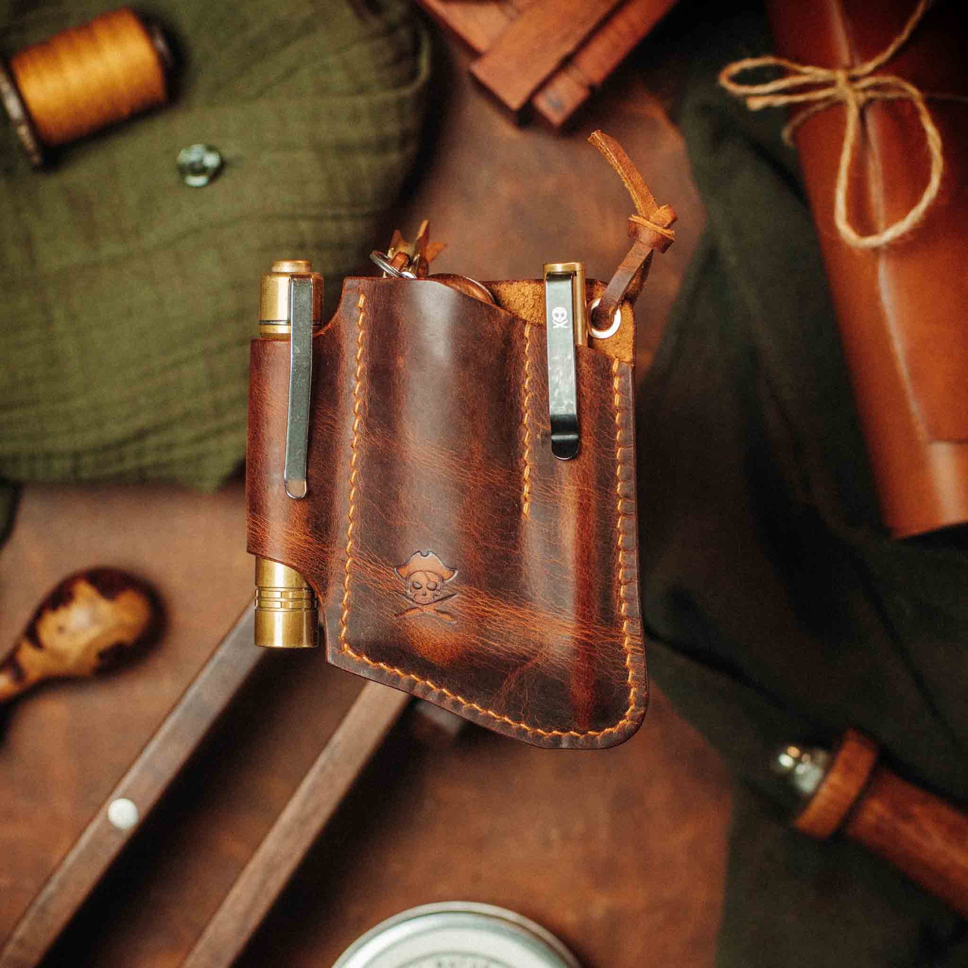 Pirate Goods First Mate v3 Pocket Organizer – Leather EDC Pocket Carrier Pirate Goods