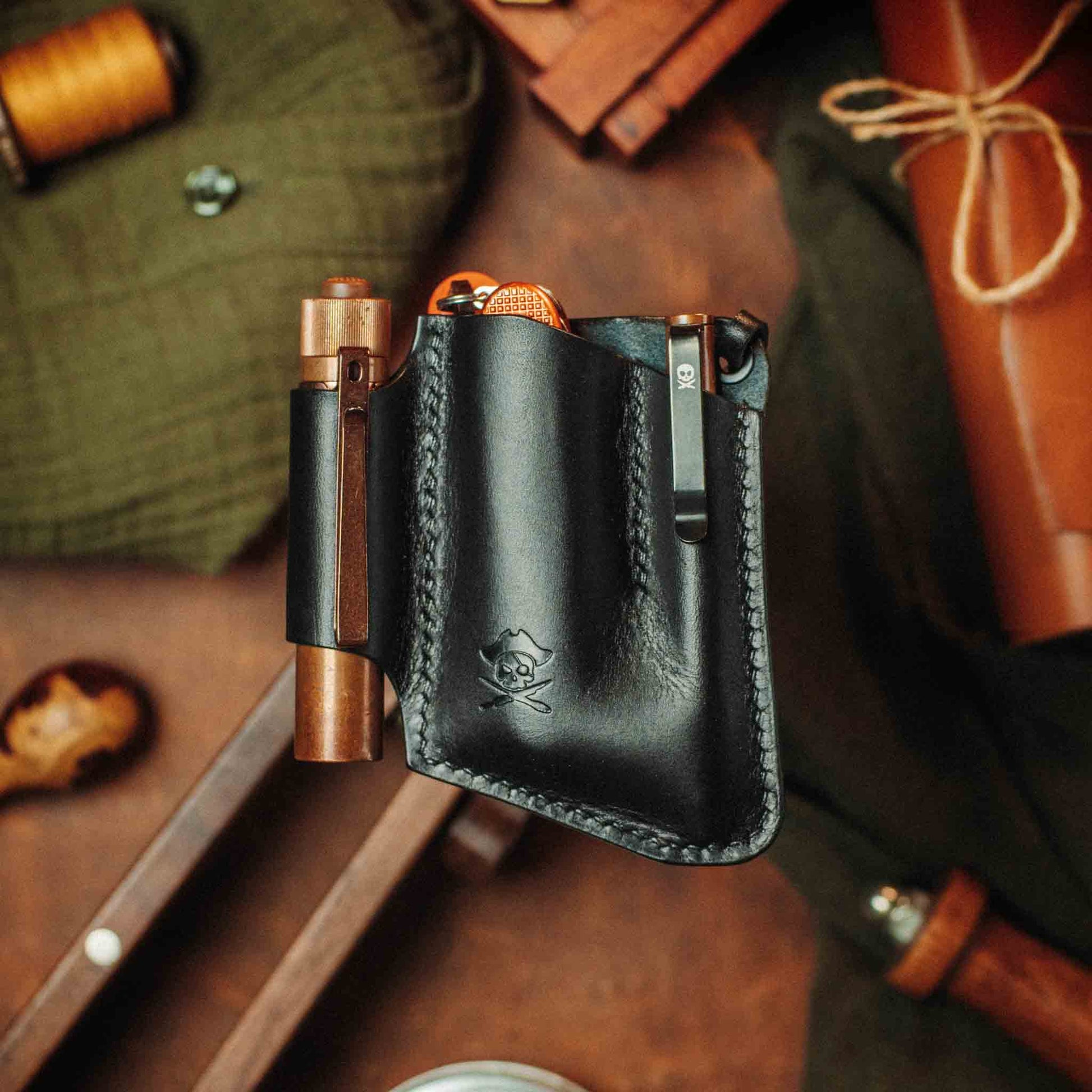 Pirate Goods First Mate v3 Pocket Organizer – Leather EDC Pocket Carrier Pirate Goods