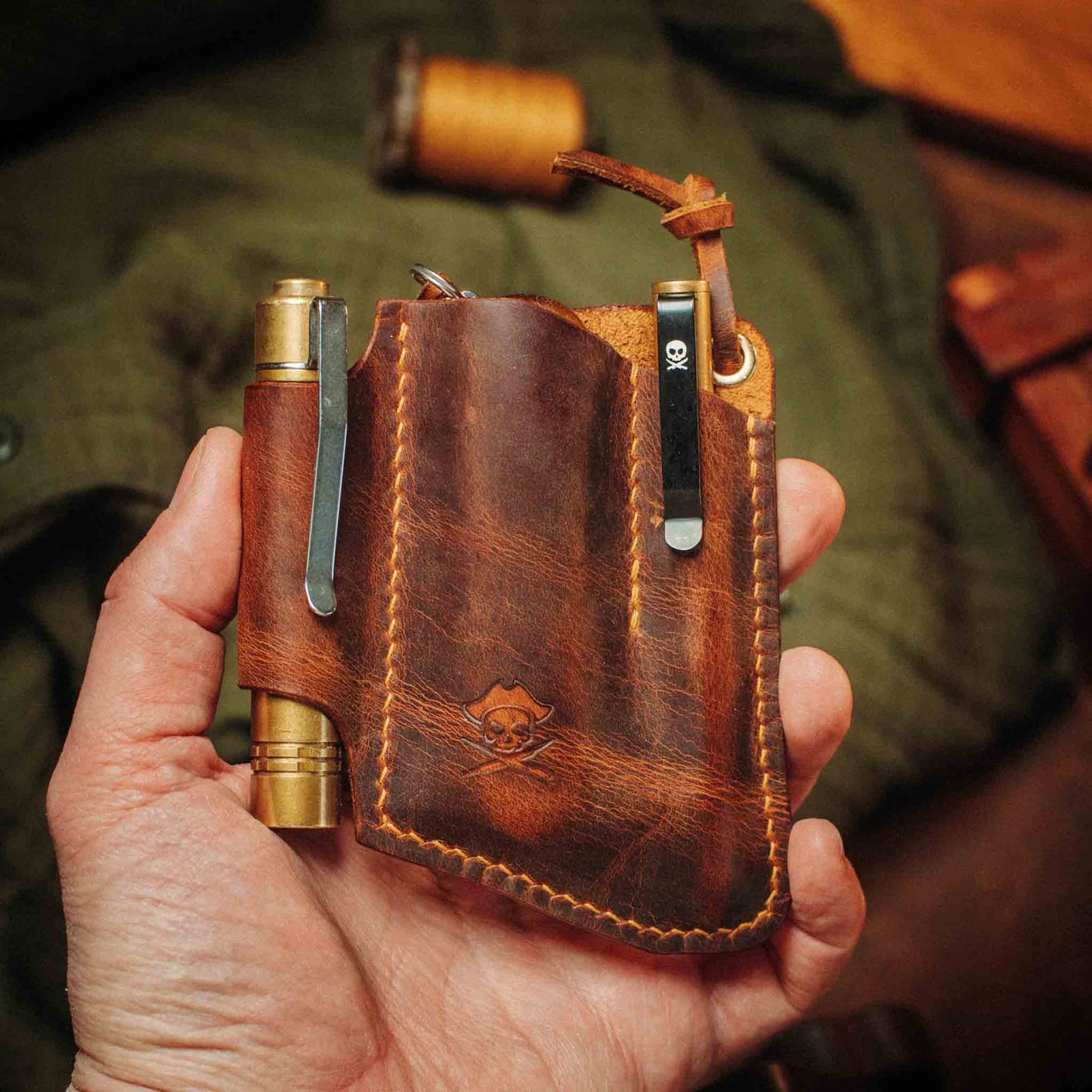 Pirate Goods First Mate v3 Pocket Organizer – Leather EDC Pocket Carrier Pirate Goods