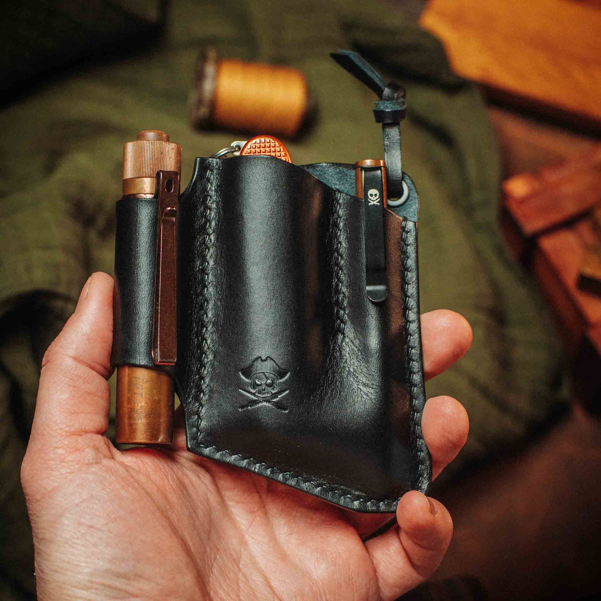 Pirate Goods First Mate v3 Pocket Organizer – Leather EDC Pocket Carrier Pirate Goods