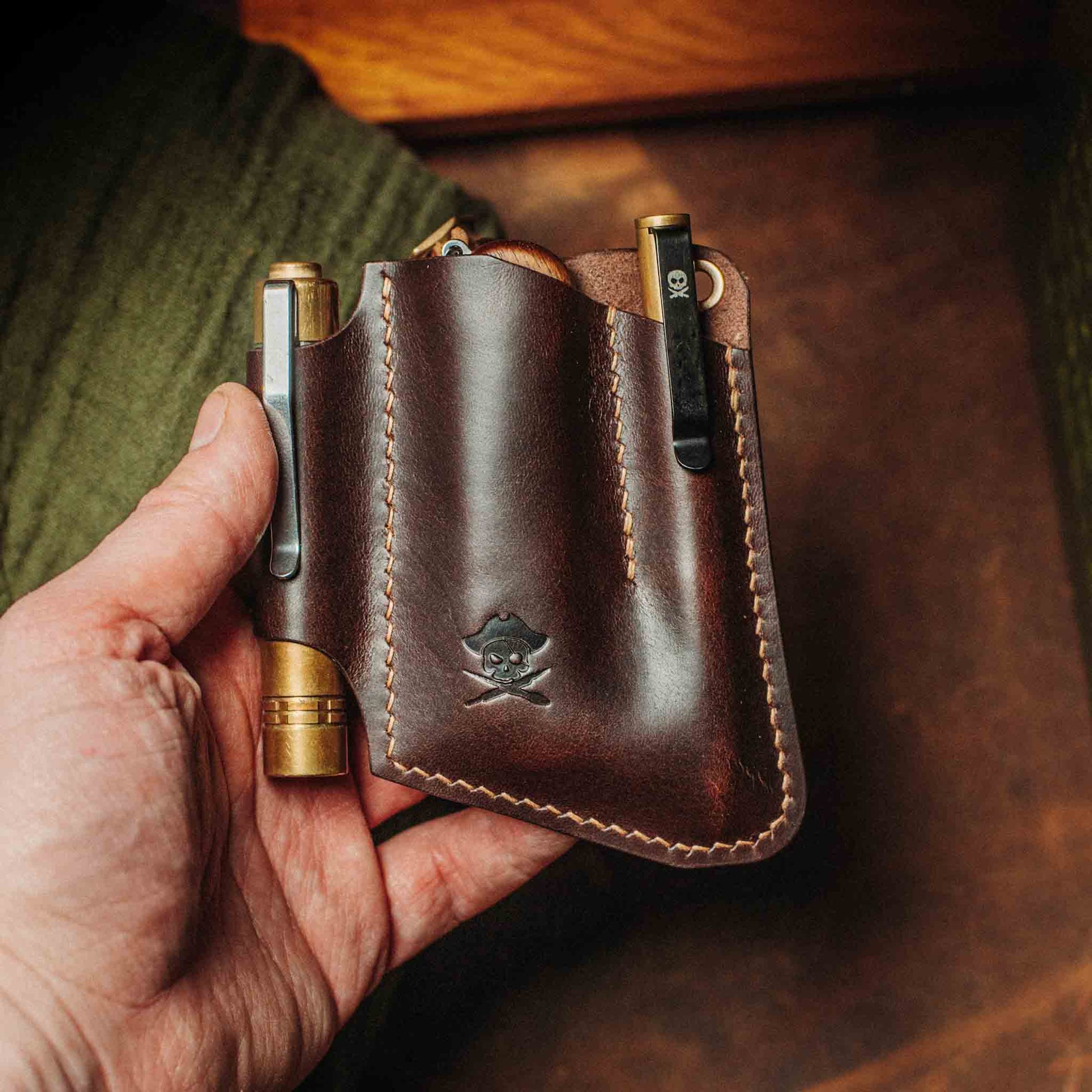Pirate Goods First Mate v3 Pocket Organizer – Leather EDC Pocket Carrier Pirate Goods