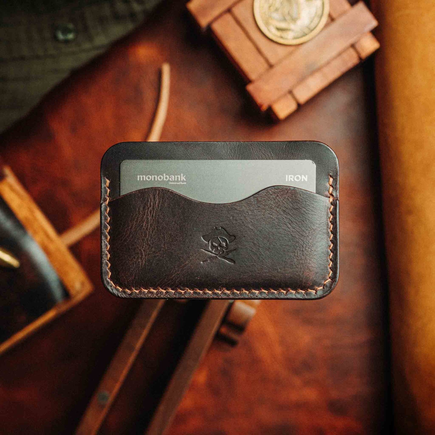 Pirate Goods Drunken Boatswain v2 – Leather Card Holder Pirate Goods