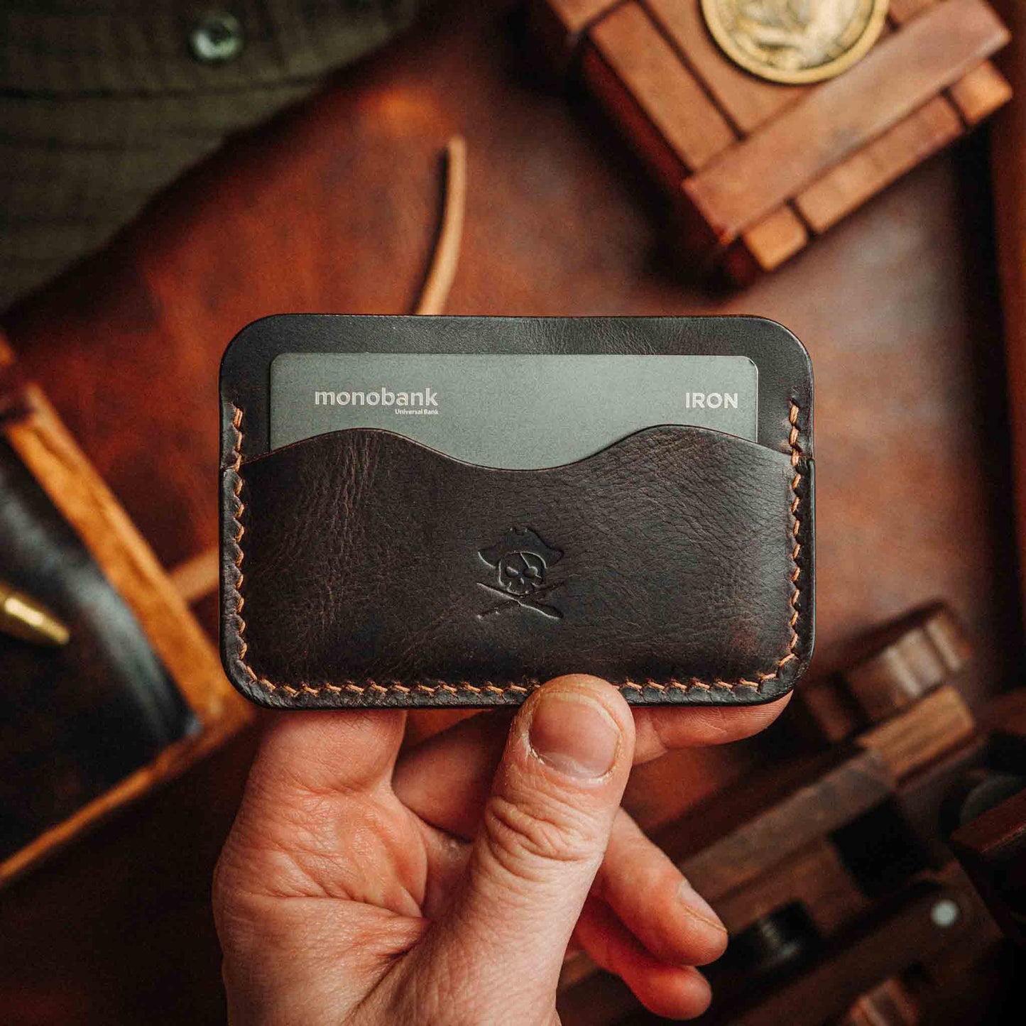 Pirate Goods Drunken Boatswain v2 – Leather Card Holder Pirate Goods