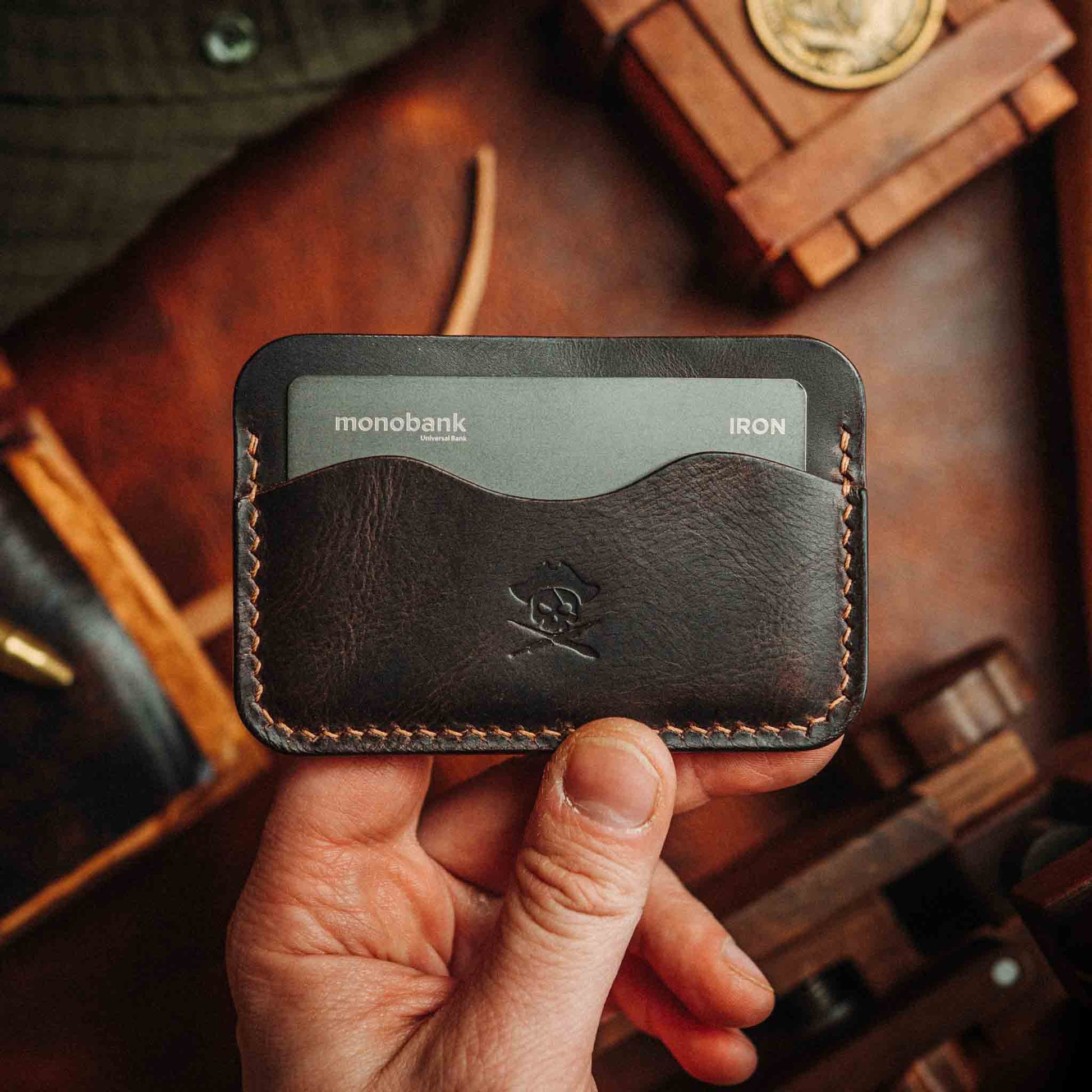 Pirate Goods Drunken Boatswain v2 – Leather Card Holder Pirate Goods
