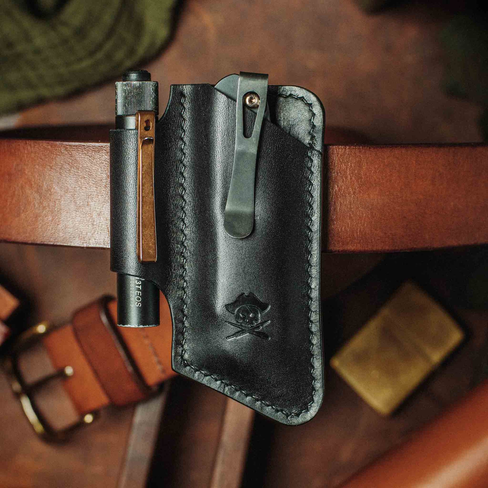 Pirate Goods Sailor v4 Knife Sheath – Leather EDC Belt Knife Holder Pirate Goods