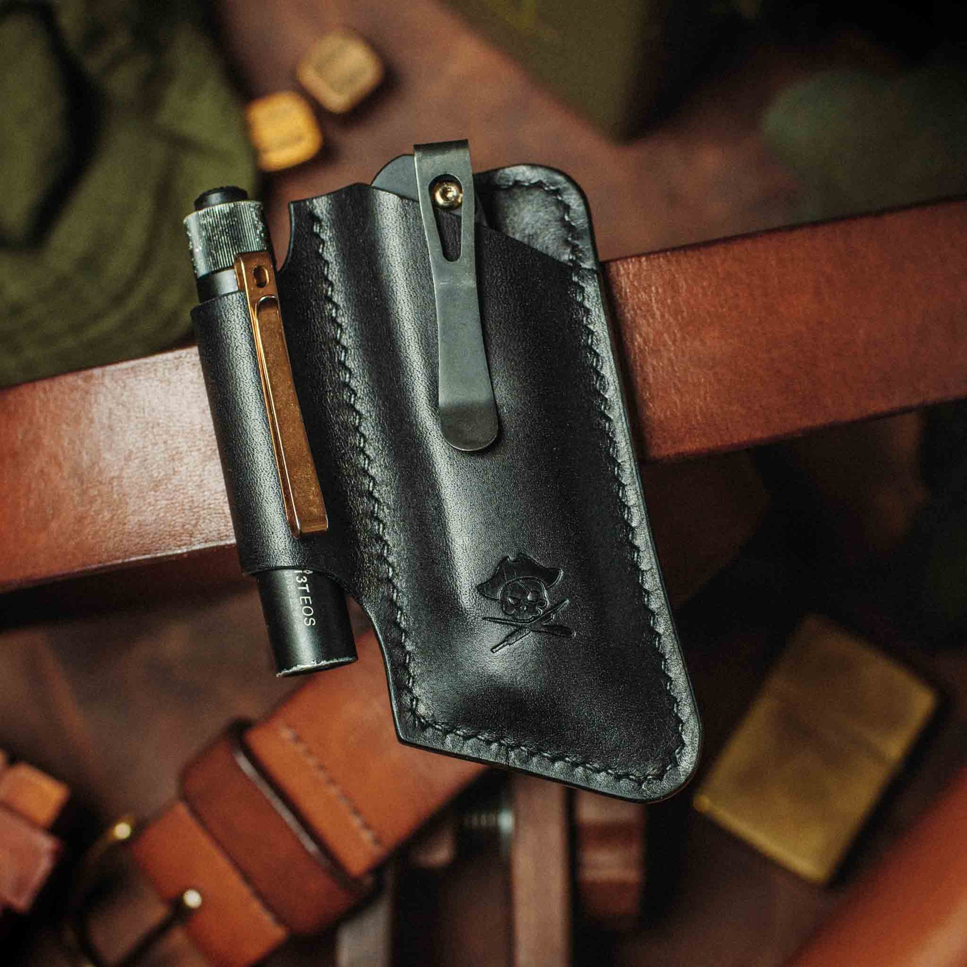 Pirate Goods Sailor v4 Knife Sheath – Leather EDC Belt Knife Holder Pirate Goods