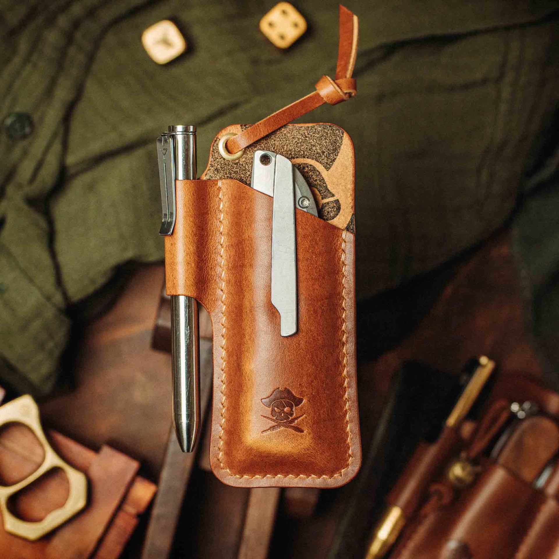 Sailor Knife Sleeve – Leather EDC Pocket Knife Holder