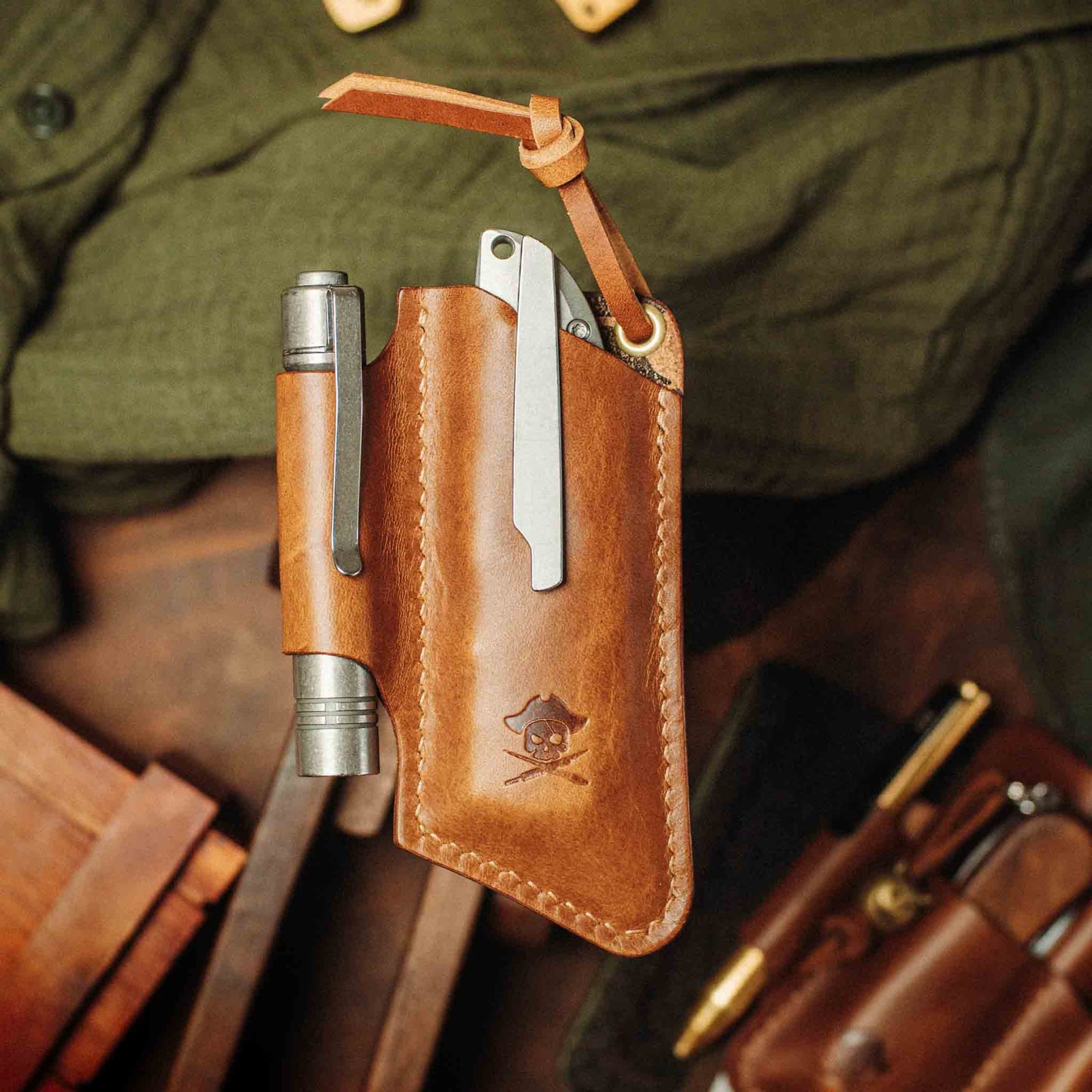 Pirate Goods Sailor v3 – Leather EDC Knife Sleeve Pirate Goods