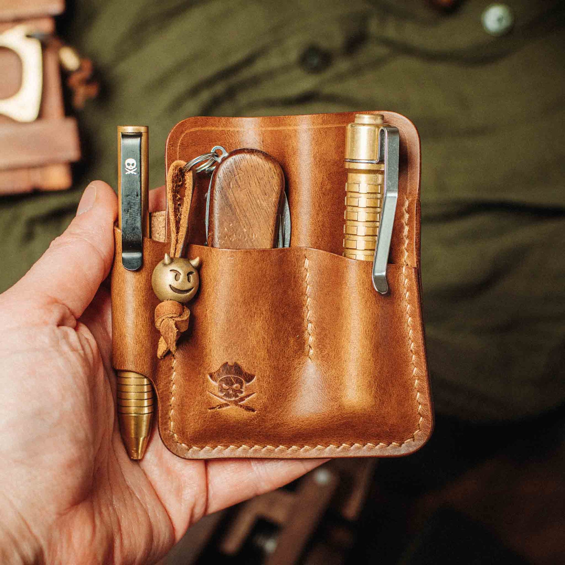 Pirate Goods First Mate Pocket Organizer – Leather EDC Pocket Organizer Pirate Goods