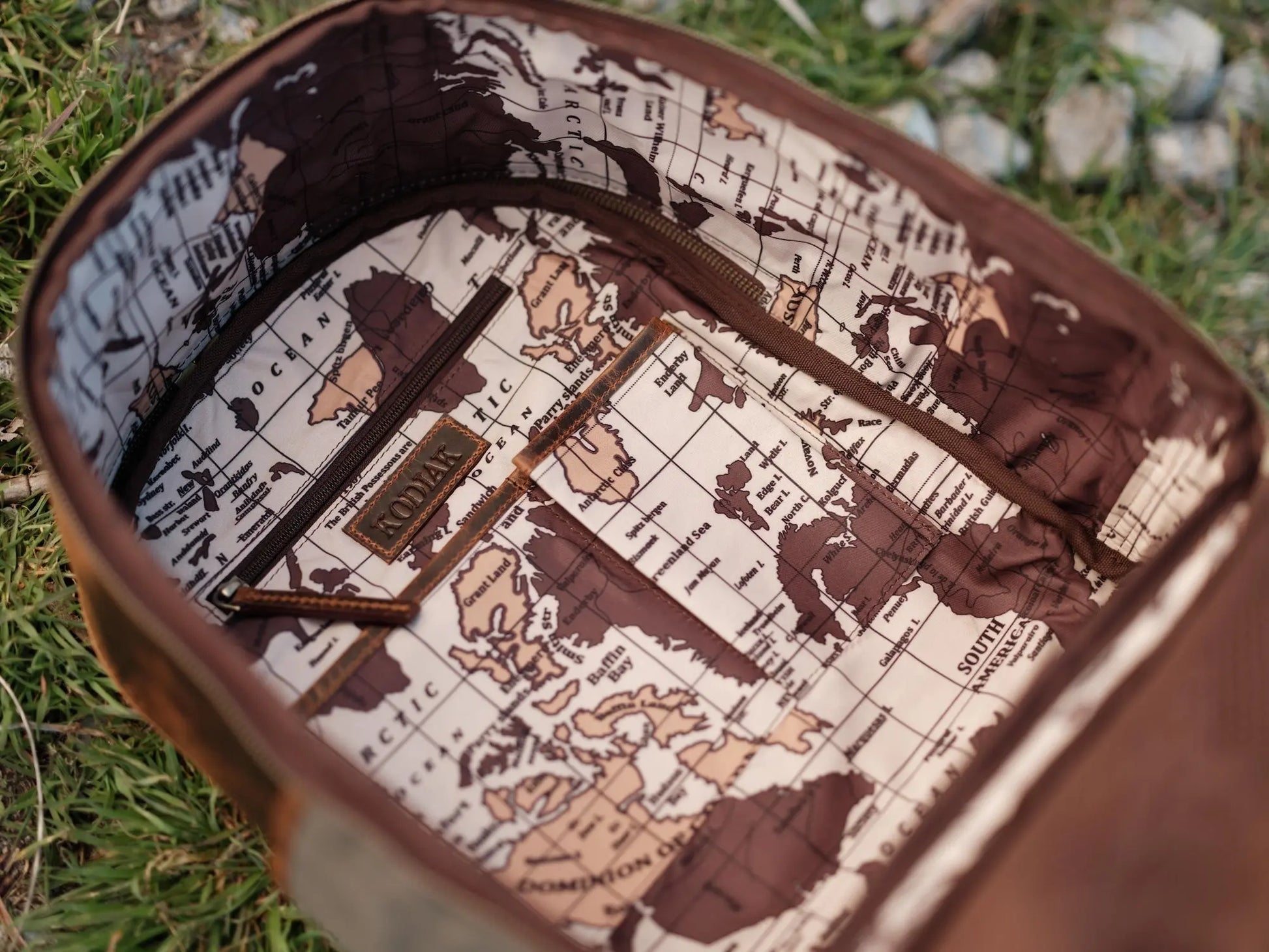 Day Traveler Canvas Backpack Kodiak Leather