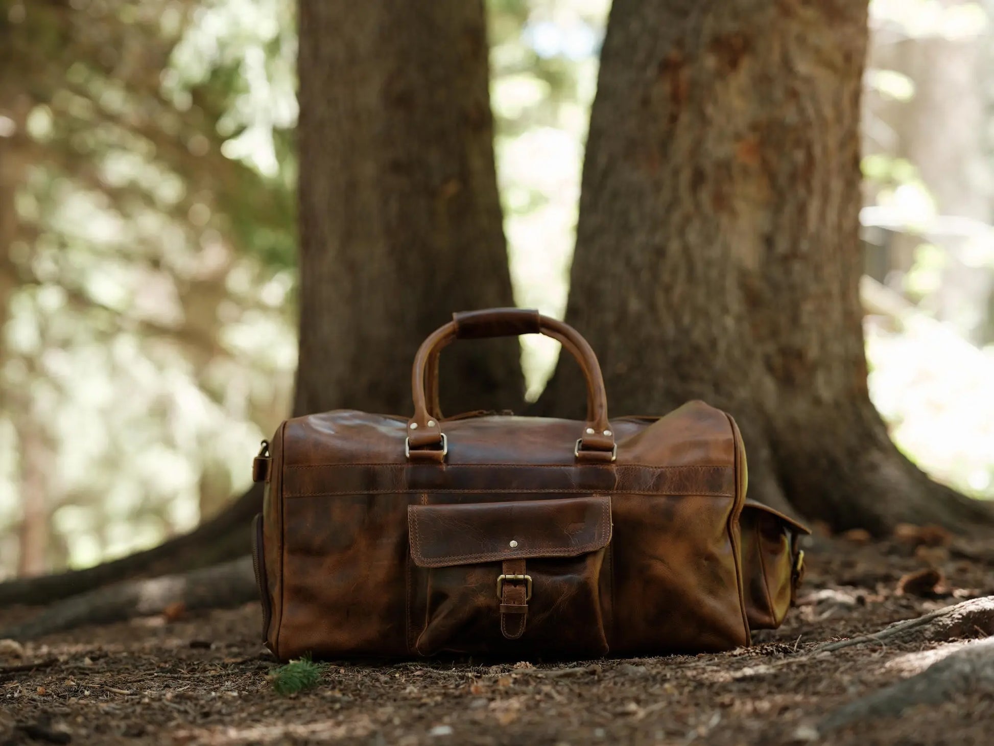 60L Weekender Duffel Kodiak Leather