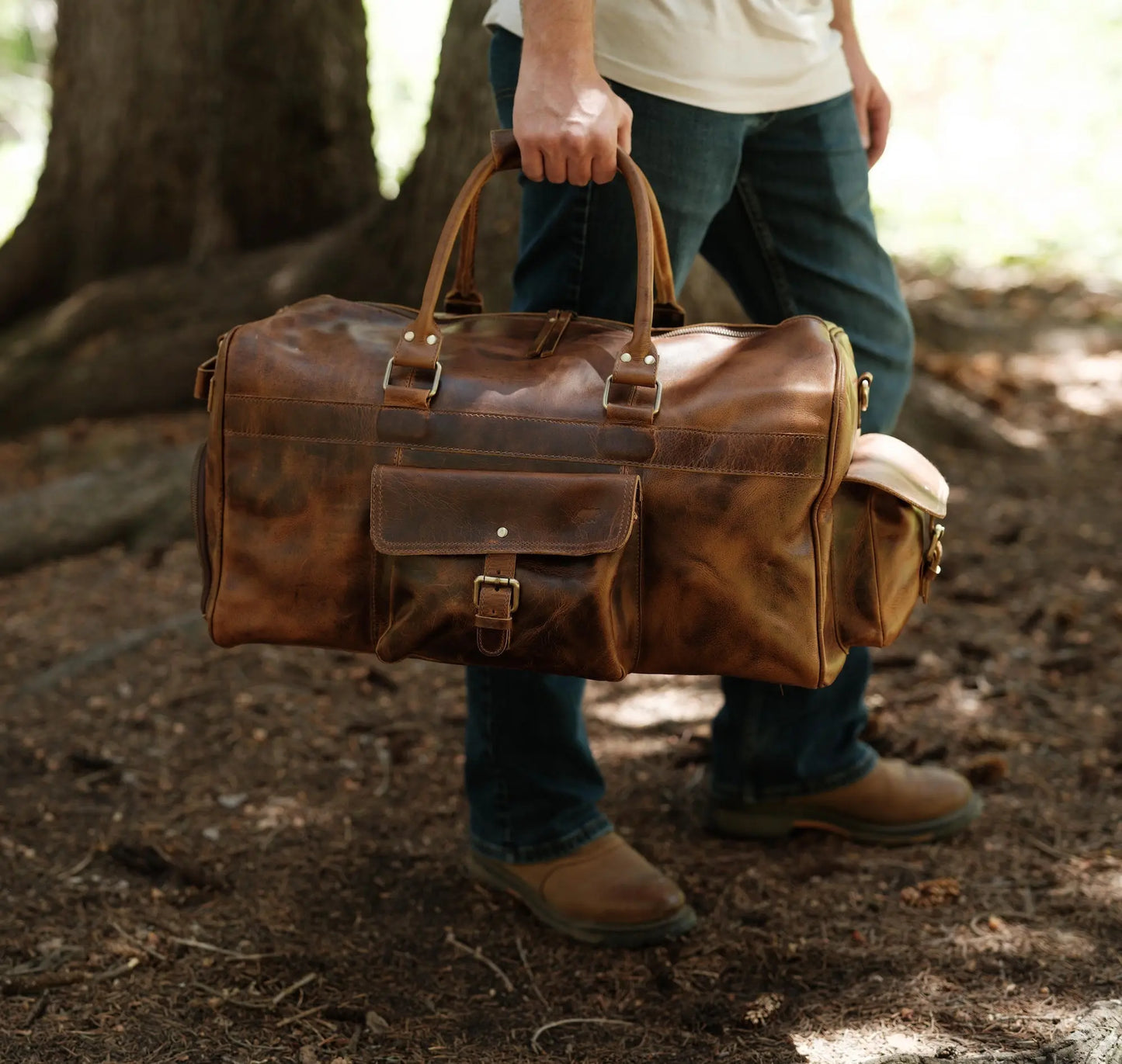 60L Weekender Duffel Kodiak Leather